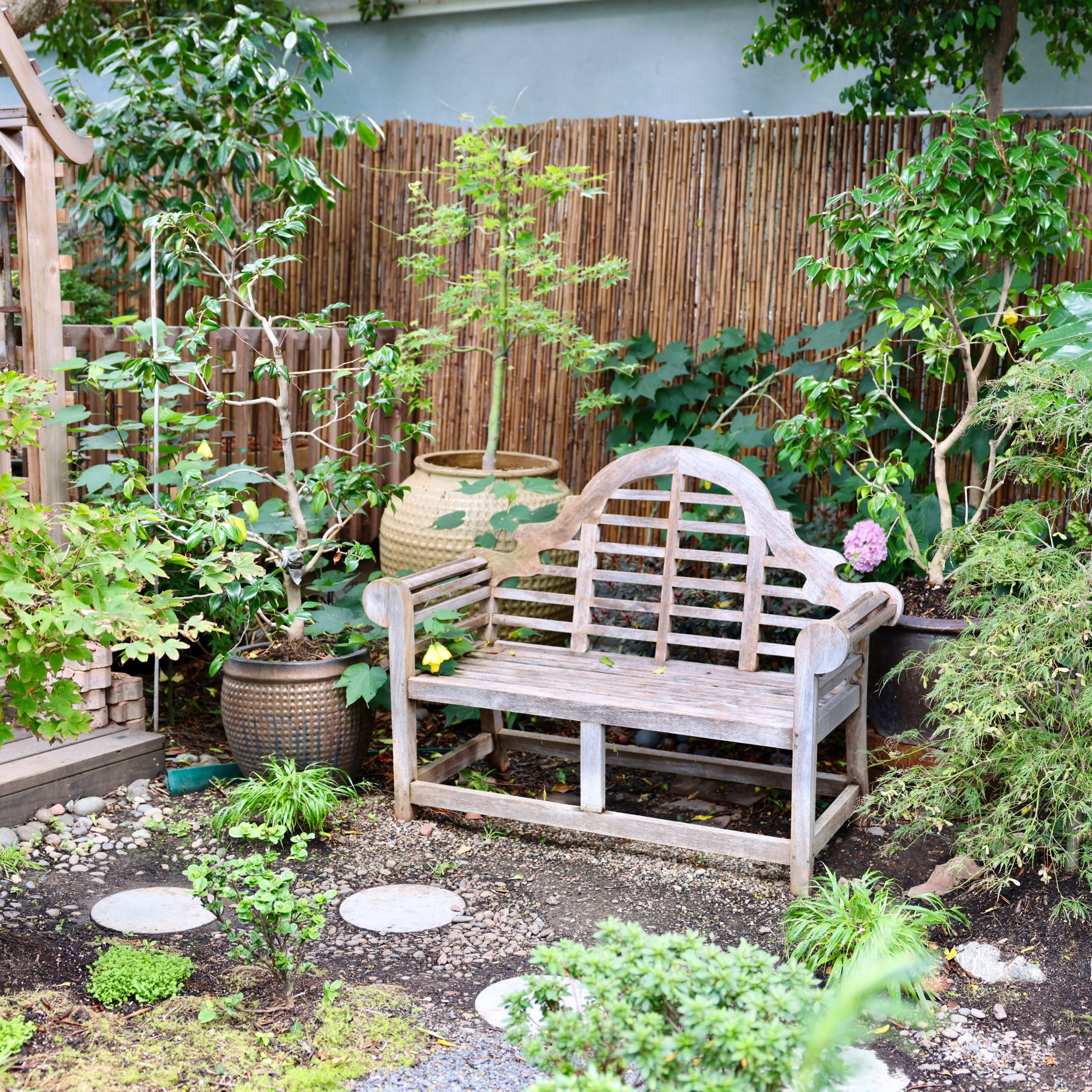 Cute Retro Vintage 70's Art House & Japanese Garden: Bohemian Furnishings, Bonsais, and Water features Image in Mar Vista, Los Angeles, CA