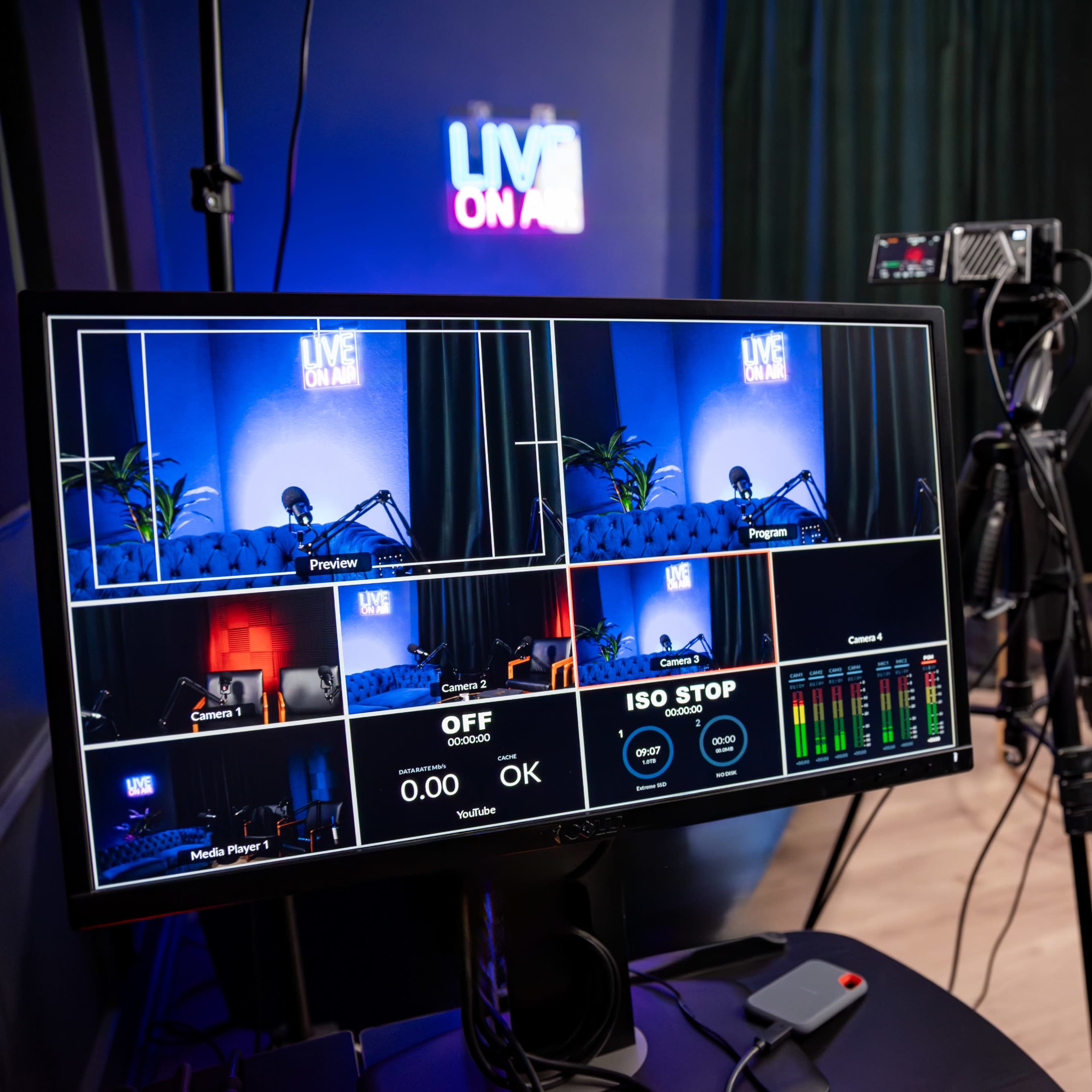 Santa Monica Podcast Studio - Live Streaming and Engineer Ready Image in Pico, Santa Monica, CA