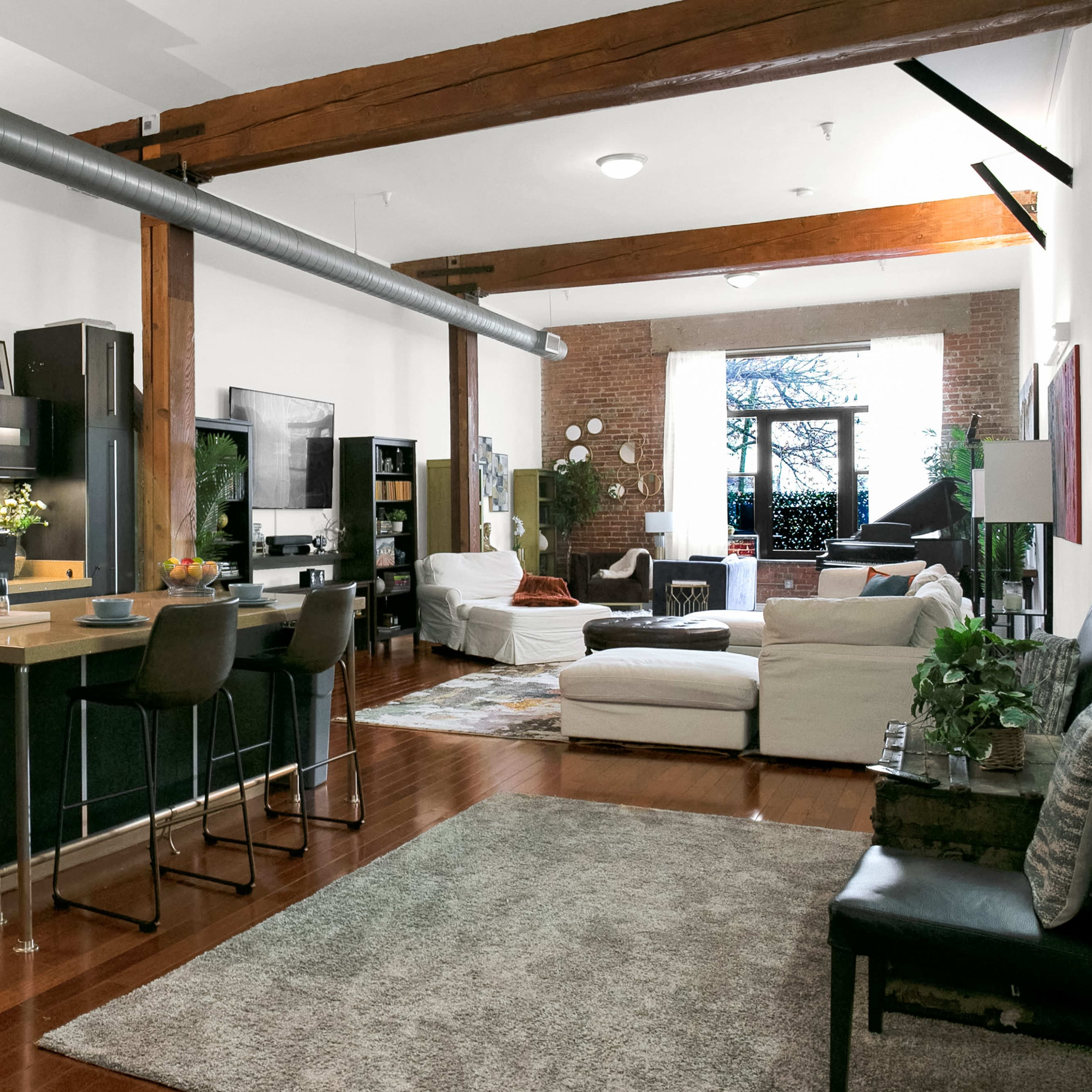 Versatile NYC Loft with Designer Furniture , High Ceilings and Baby Grand Piano Image in Central LA, Los Angeles, CA