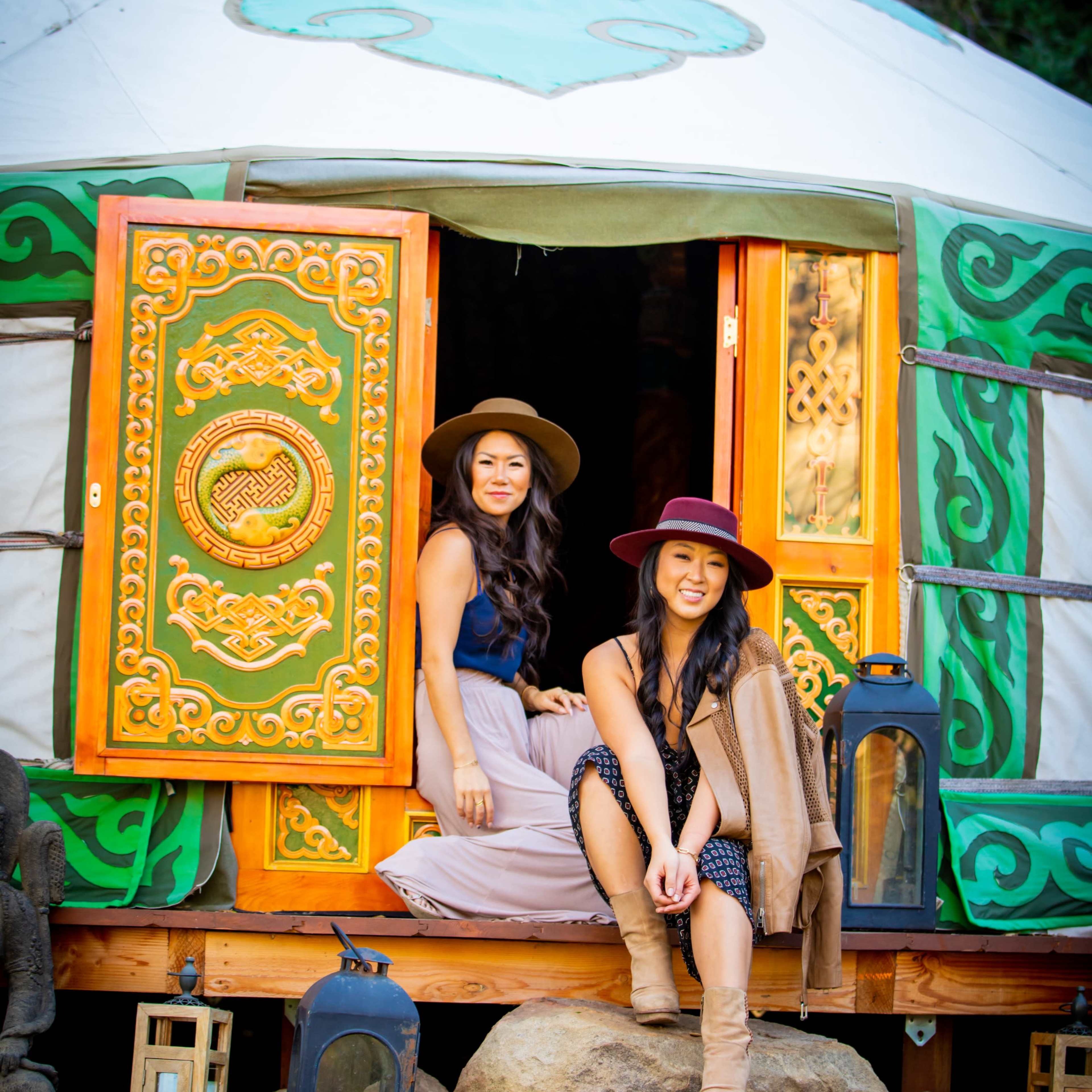 The Hand-Carved Mongolian Yurt at Butterfly Mountain Image in Topanga, Topanga, CA