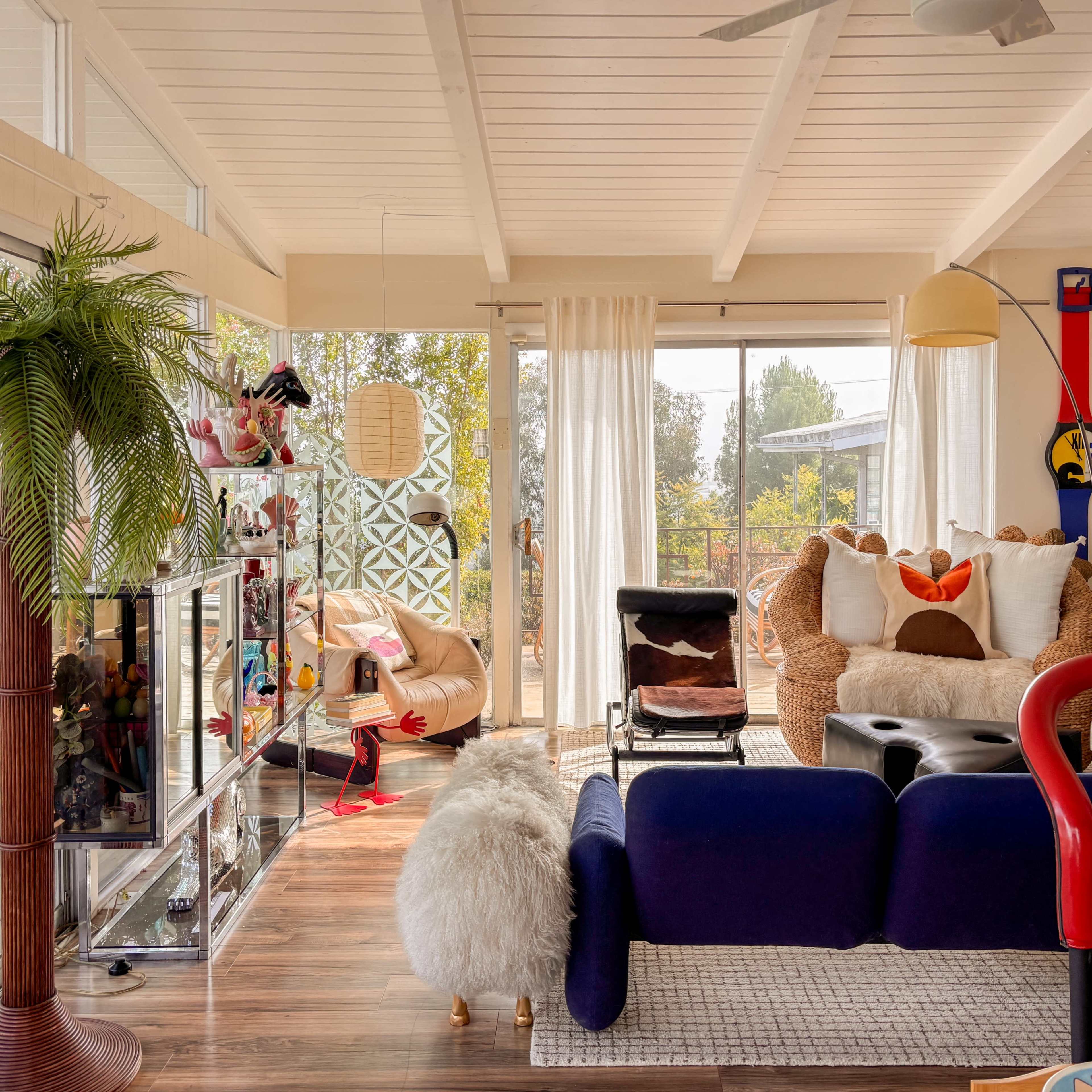 Vintage Eclectic Mid-Century Hilltop Home with Sweeping LA Views Image in Northeast Los Angeles, Los Angeles, CA