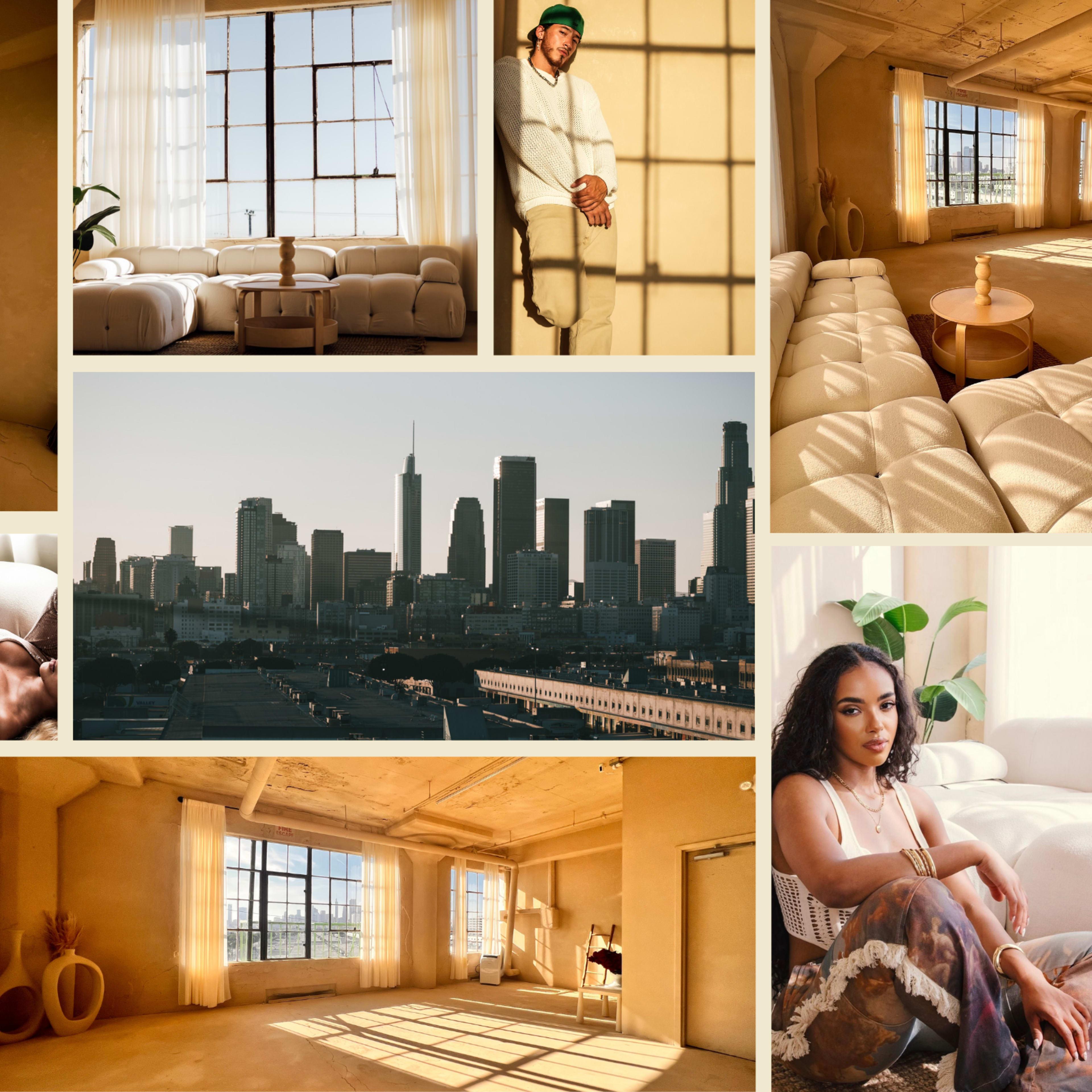Skyline Views | Multi-set Studio | Fire Escape Image in Central LA, Los Angeles, CA