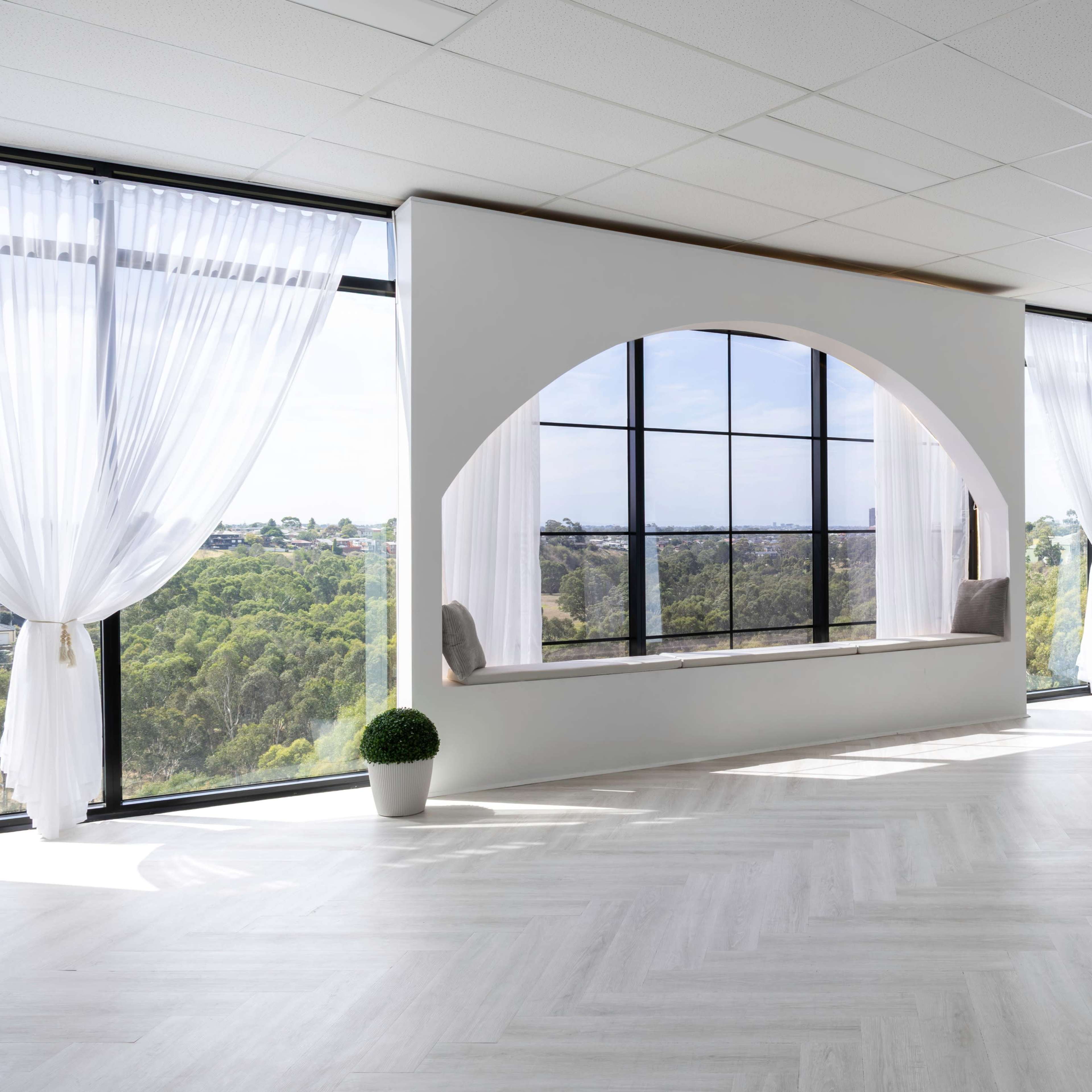 Dreamy natural light all-in-one content studio  in Braybrook. Perfect for photoshoots reels, podcasts & events. Image in Braybrook, Melbourne, VIC
