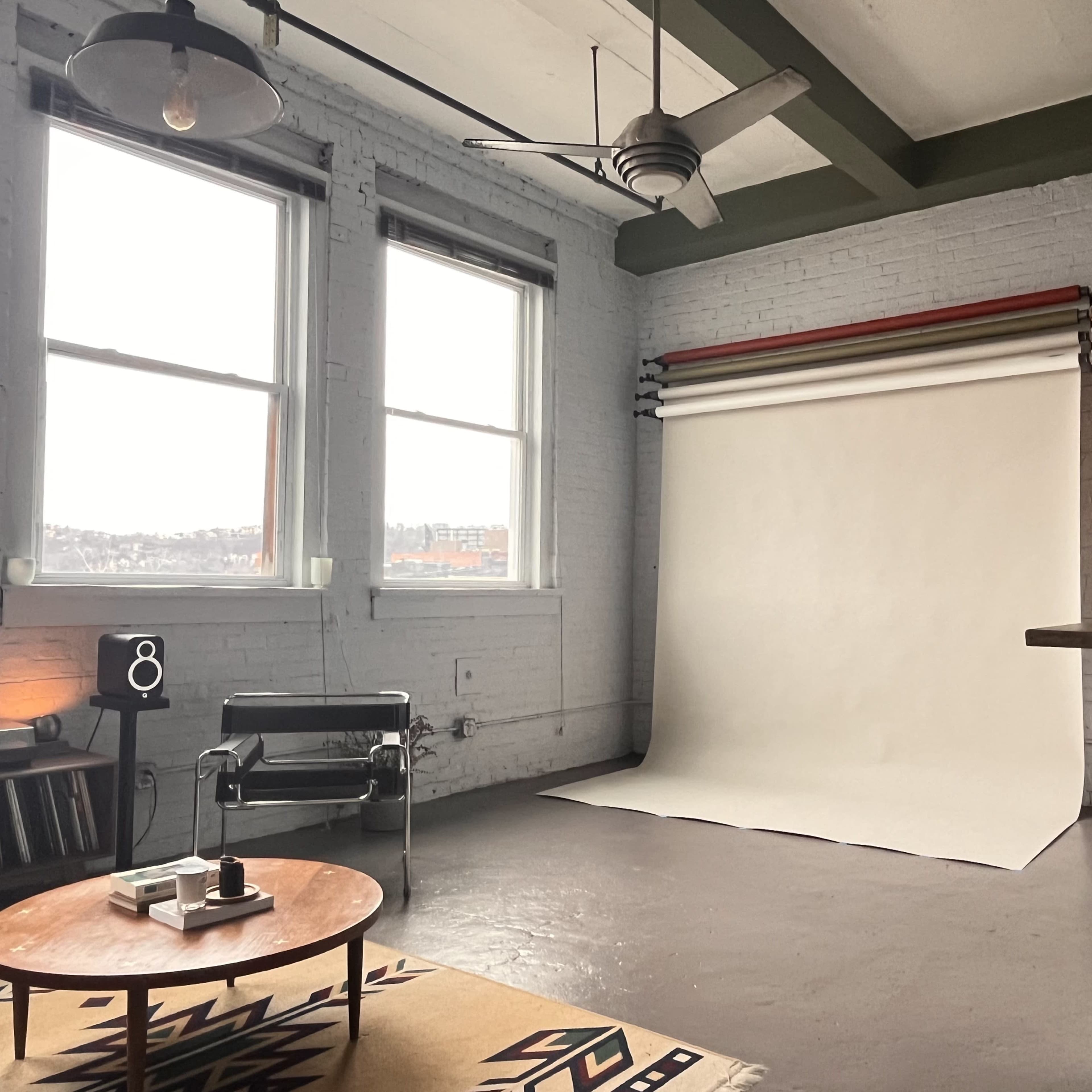 Industrial Loft Photo Studio Mid Century Decor Image in Pittsburgh, Pittsburgh, PA