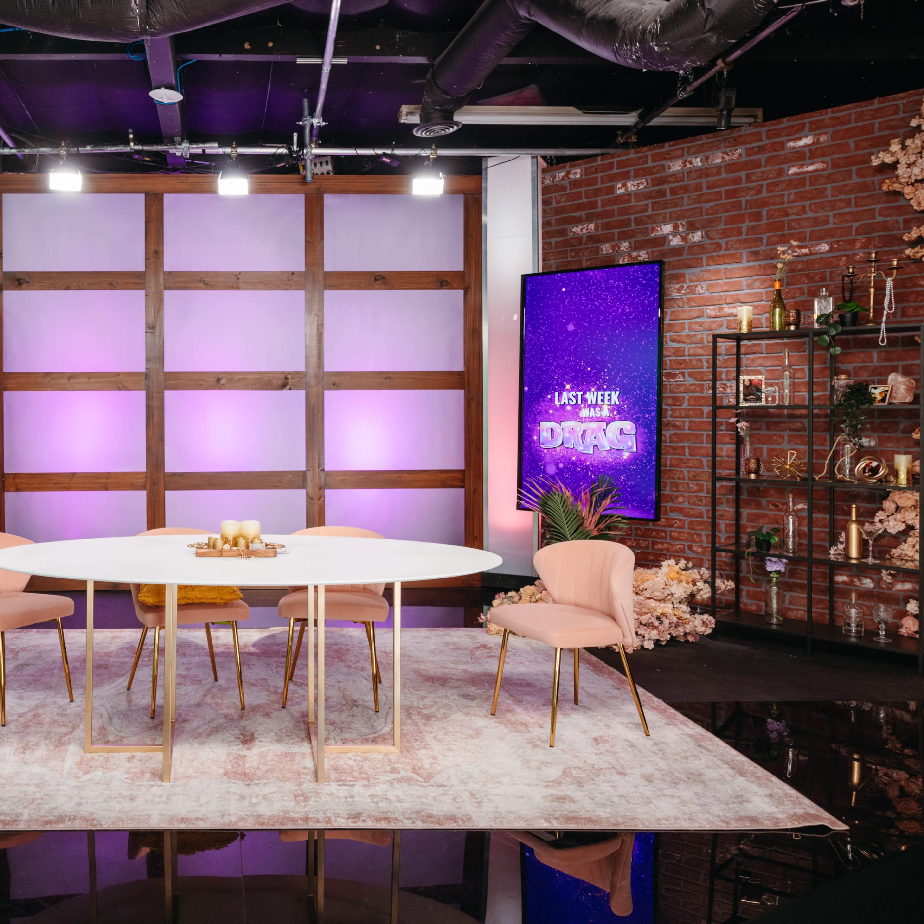 Talk Show Set w/ Quiet Control Room Image in Van Nuys, Los Angeles, CA