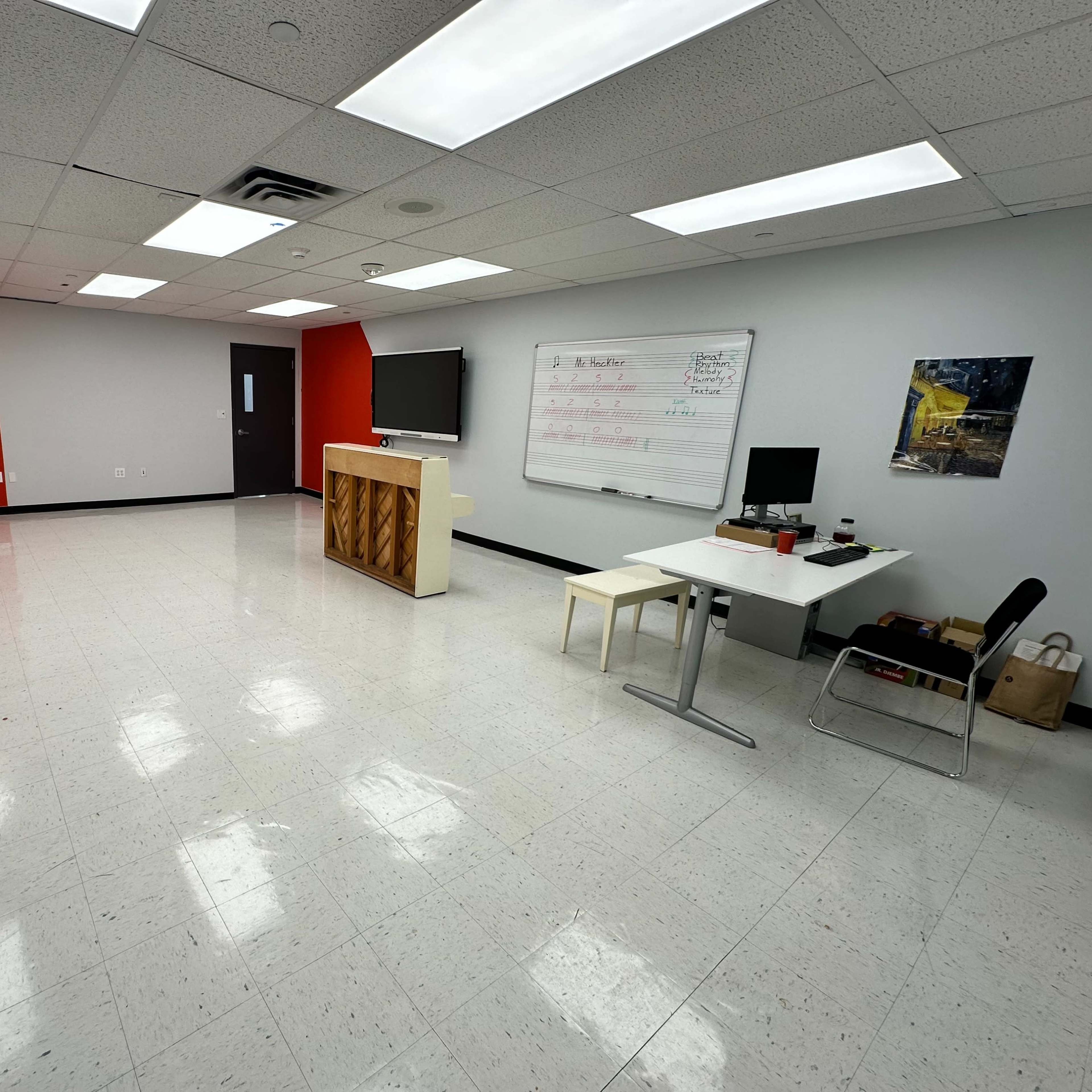 Bright Acoustic Studio for Band or Orchestra Practice Image in Hempstead, Hempstead, NY