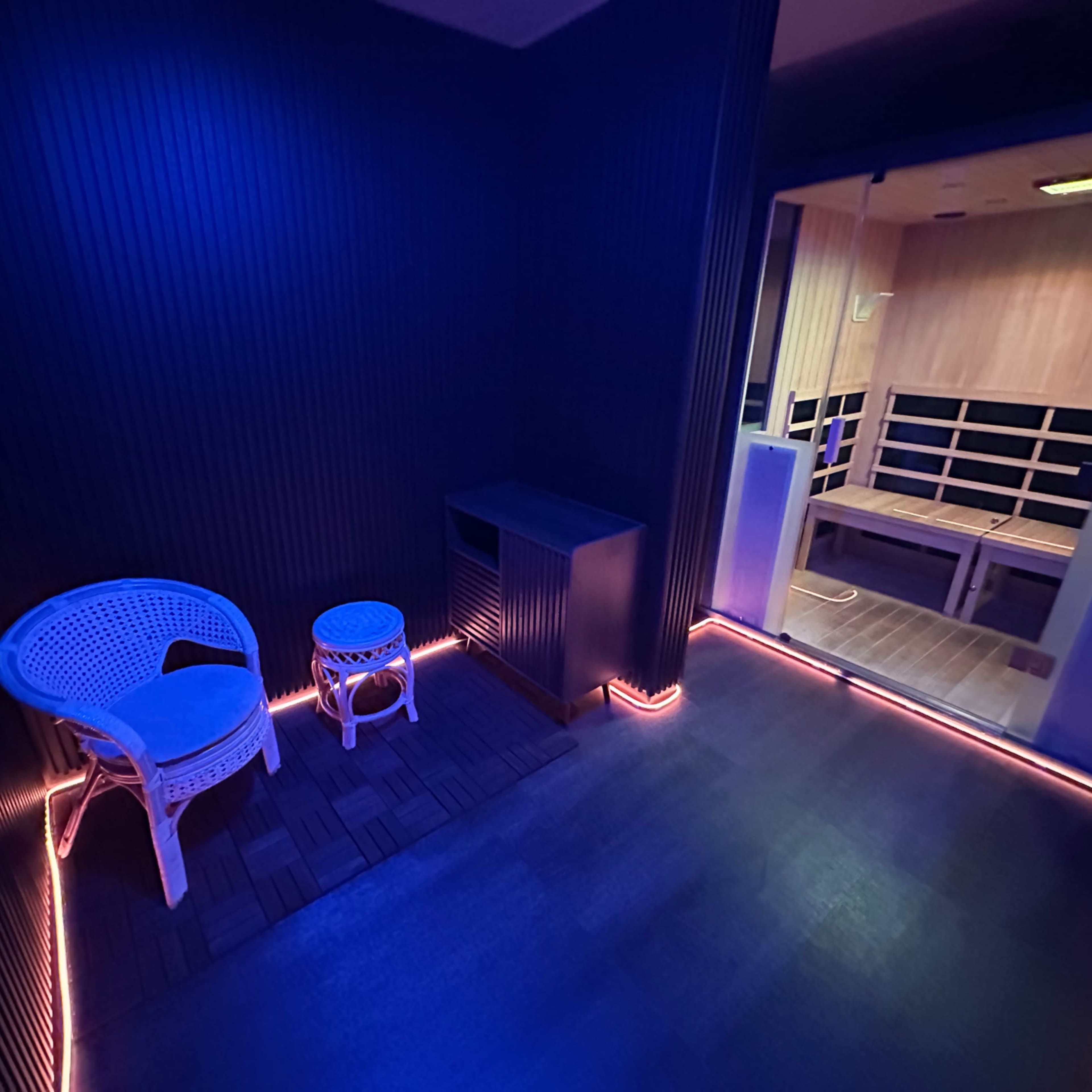 The Sauna Room: Record Hot Takes Inside a Full-Spectrum Infrared Sauna Image in Granada Hills, Los Angeles, CA