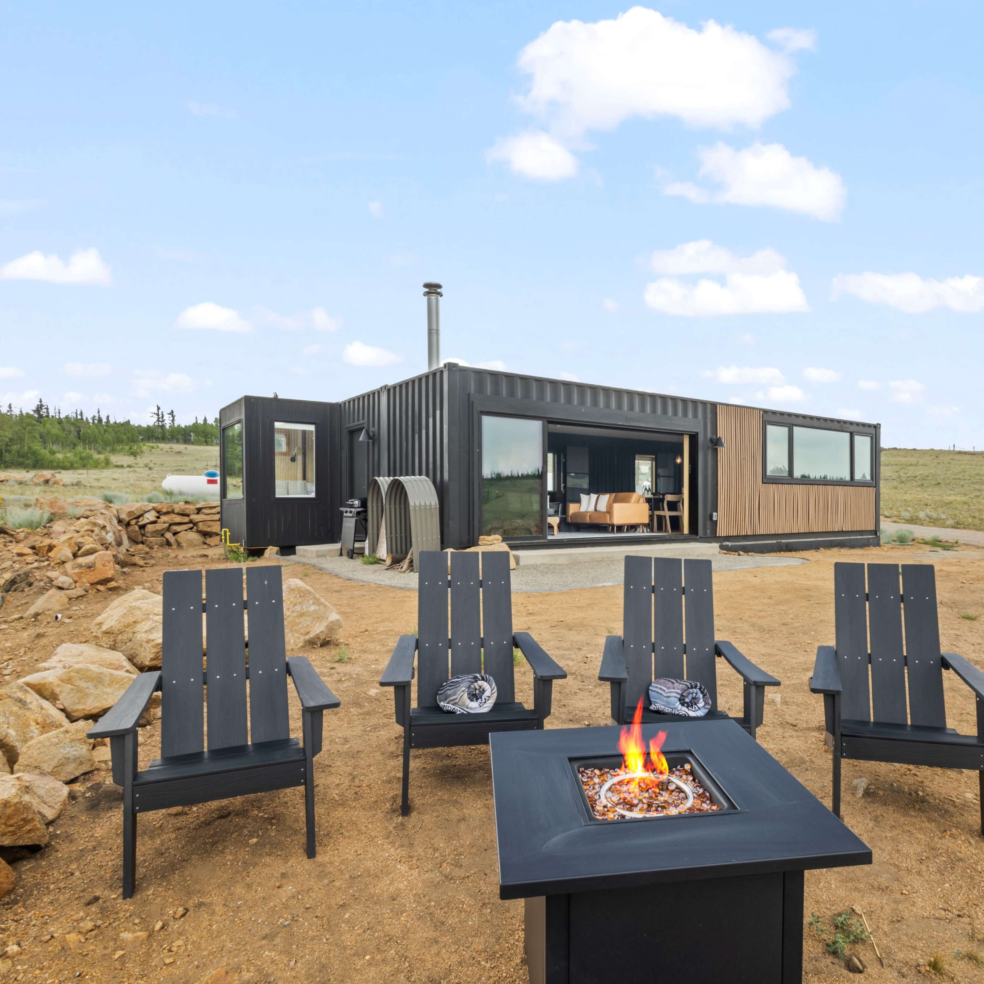 Stylish Shipping Container Home with Stunning Mountain Views Image in , Jefferson, CO