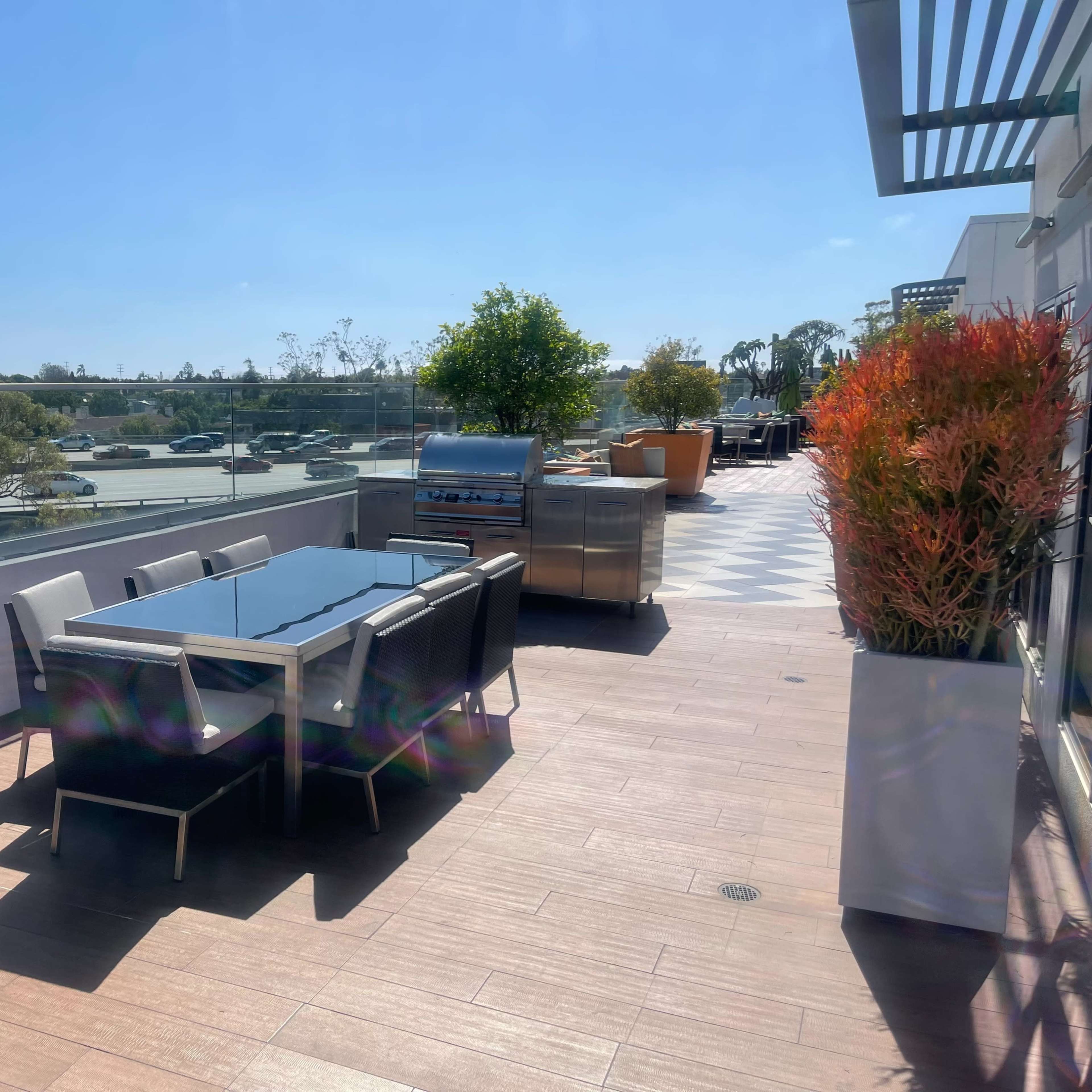 Rooftop Deck with Ample Setting Image in Sawtelle, Los Angeles, CA