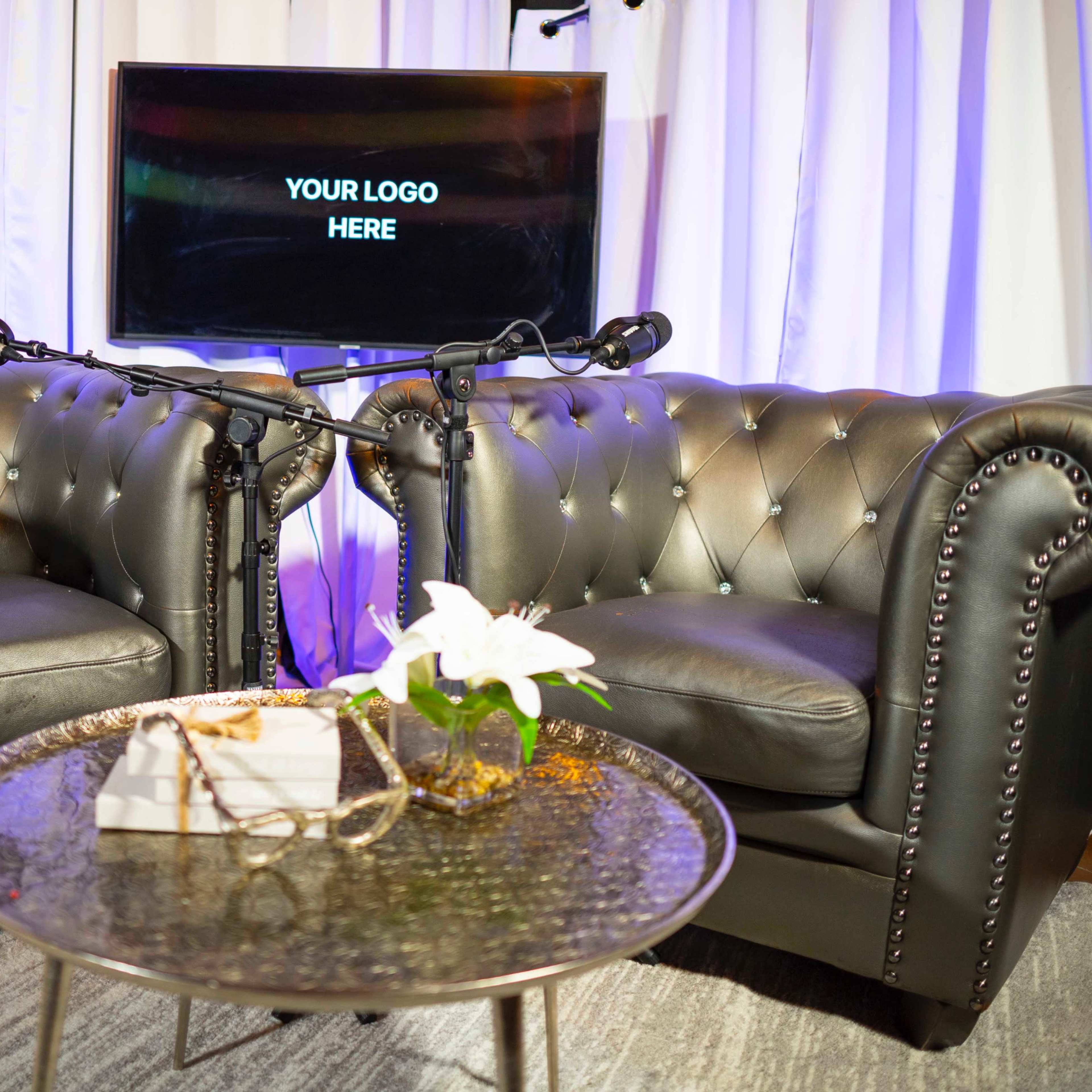 Real Professionally Designed Podcast Studio Sets For Rent Image in Deep Ellum, Dallas, TX