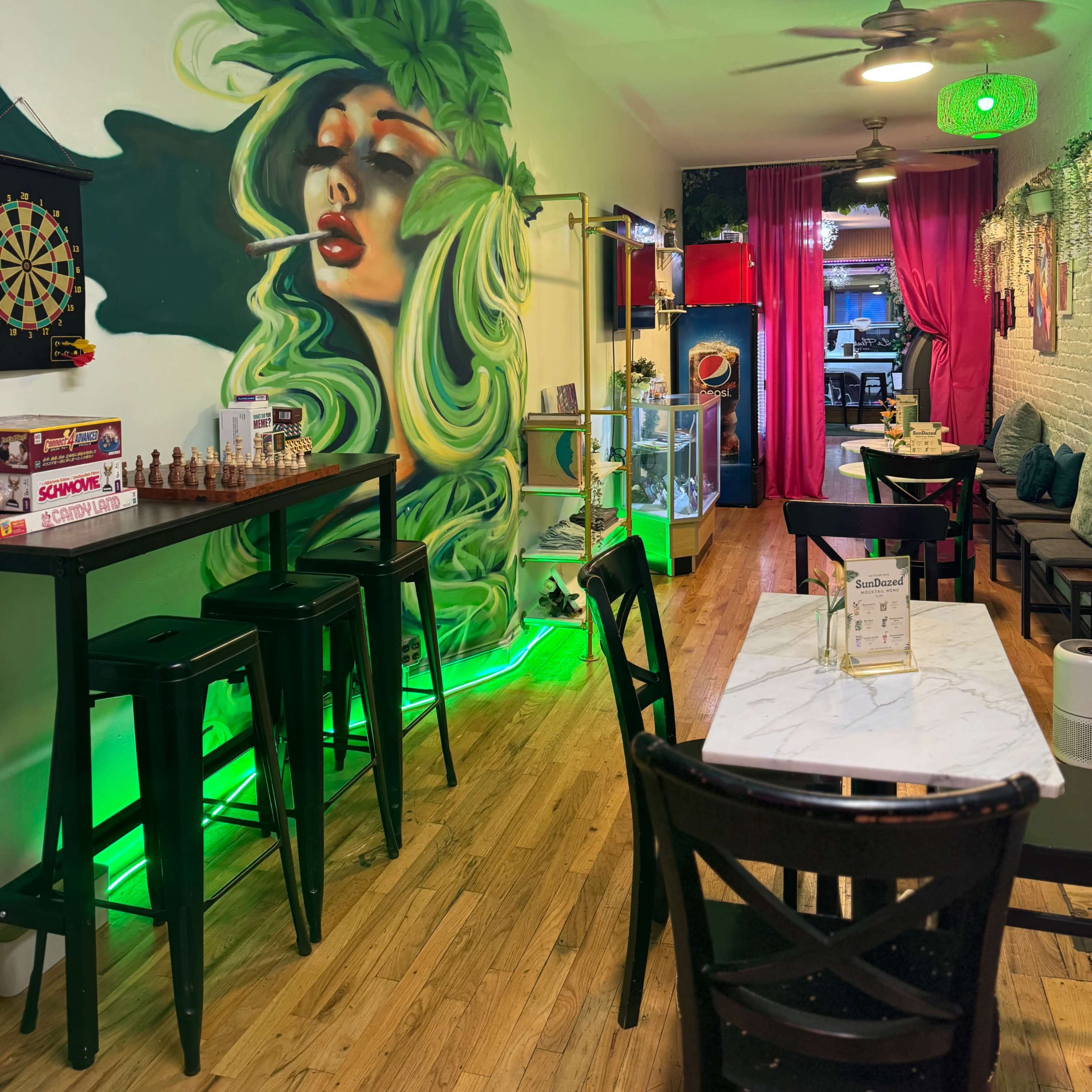 Vibrant and Eclectic Lower East Side Cafe Image in East Village, New York, NY