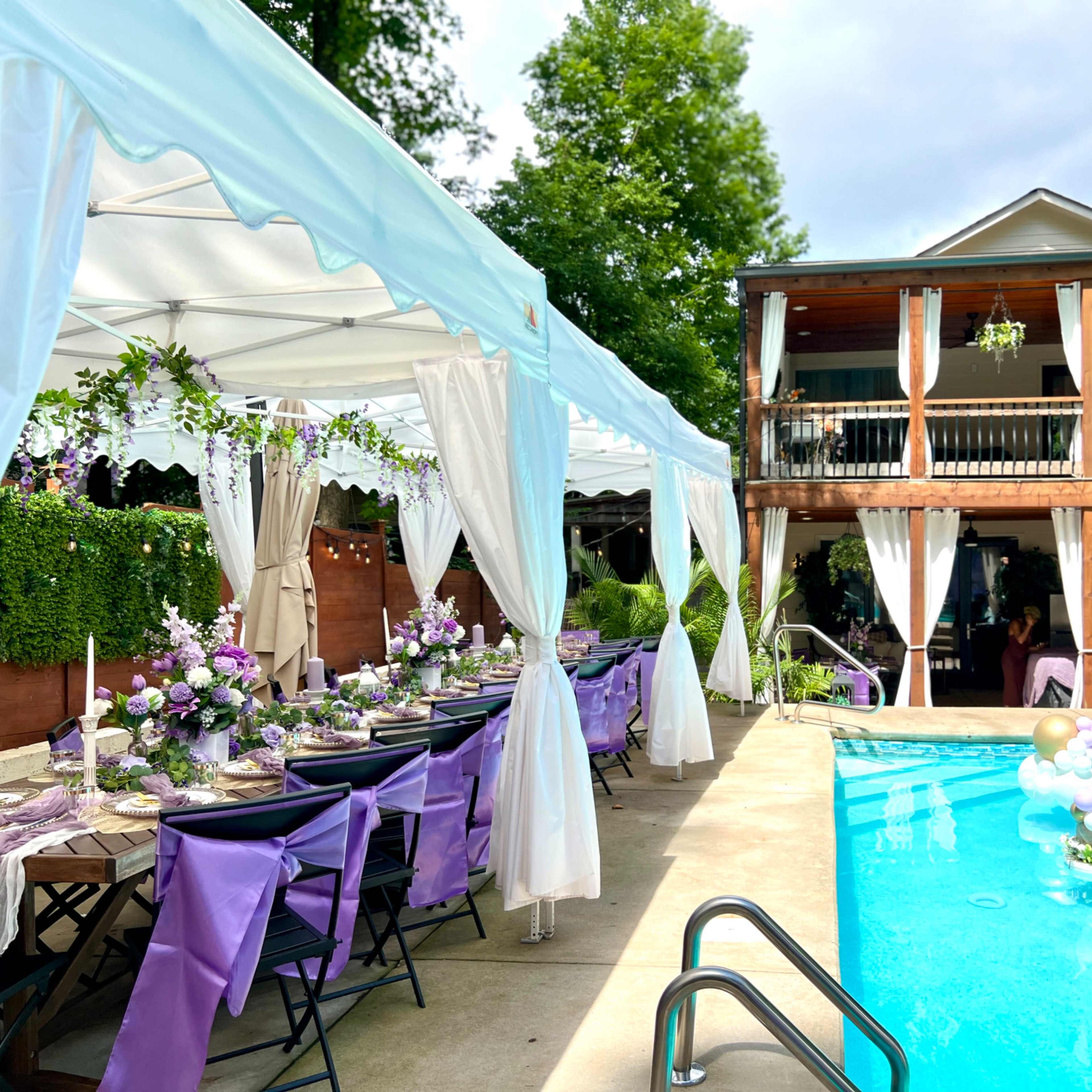 L’Eau Hill: Resort-Style Indoor-Outdoor Venue with Heated Saltwater Pool Image in Chosewood Park, Atlanta, GA