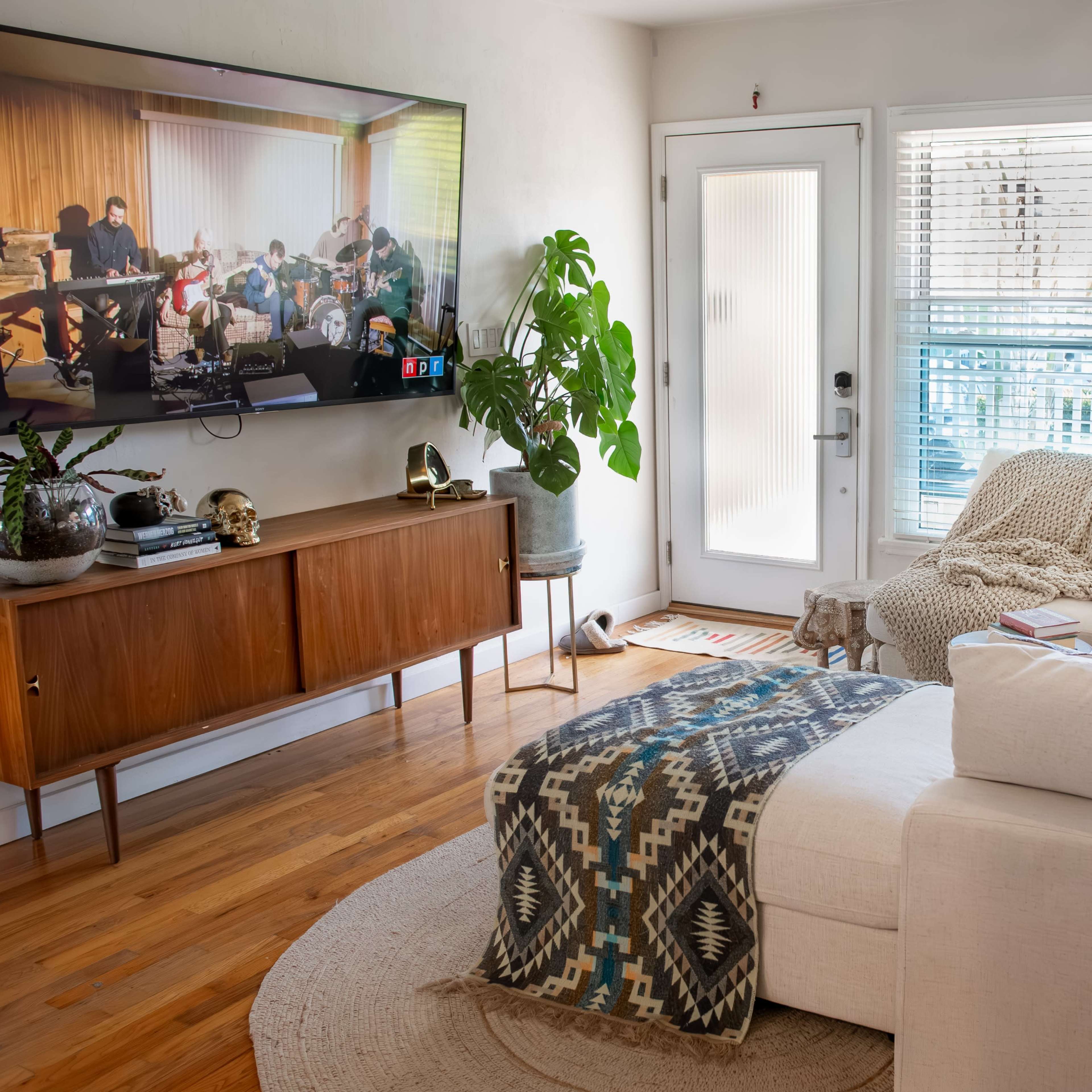 Aesthetic house with private deck and plant filled garden. Image in City Heights, San Diego, CA