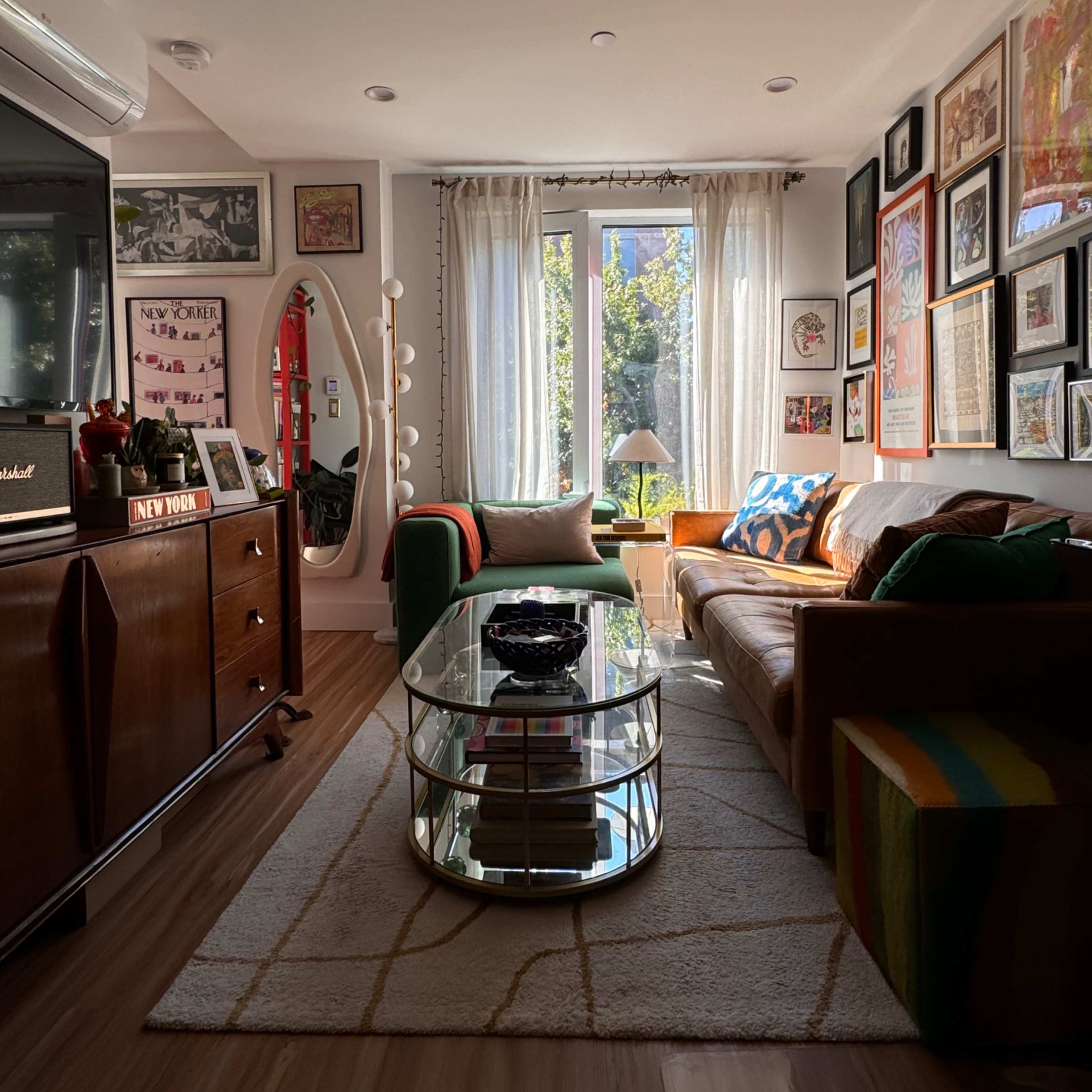Colorful Williamsburg mid-century, light-filled one-bedroom apartment Image in Williamsburg, Brooklyn, NY