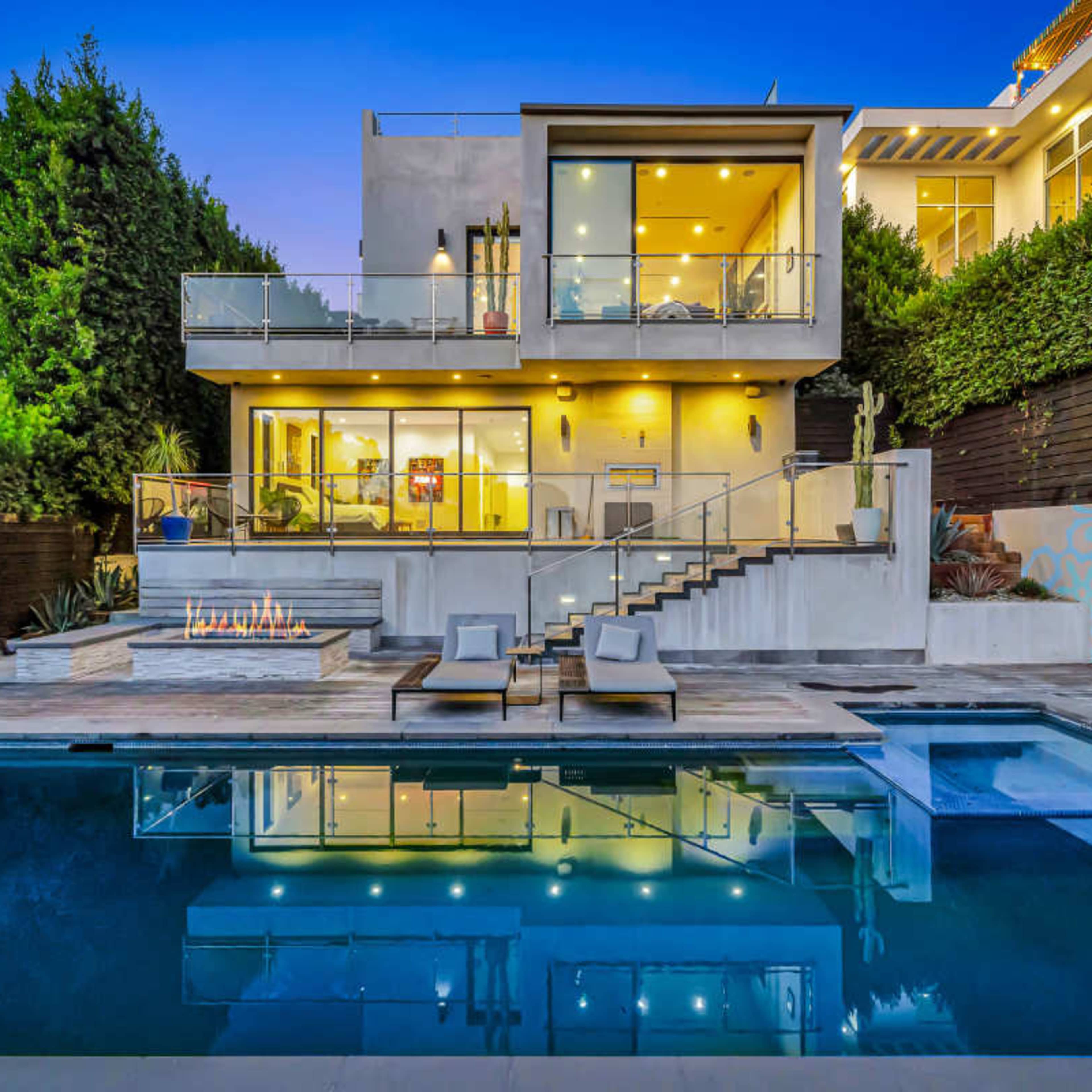 Luxury 4-Story Hollywood Hills Mansion w/ Breathtaking Downtown Skyline Views Image in Silver Lake, Los Angeles, CA