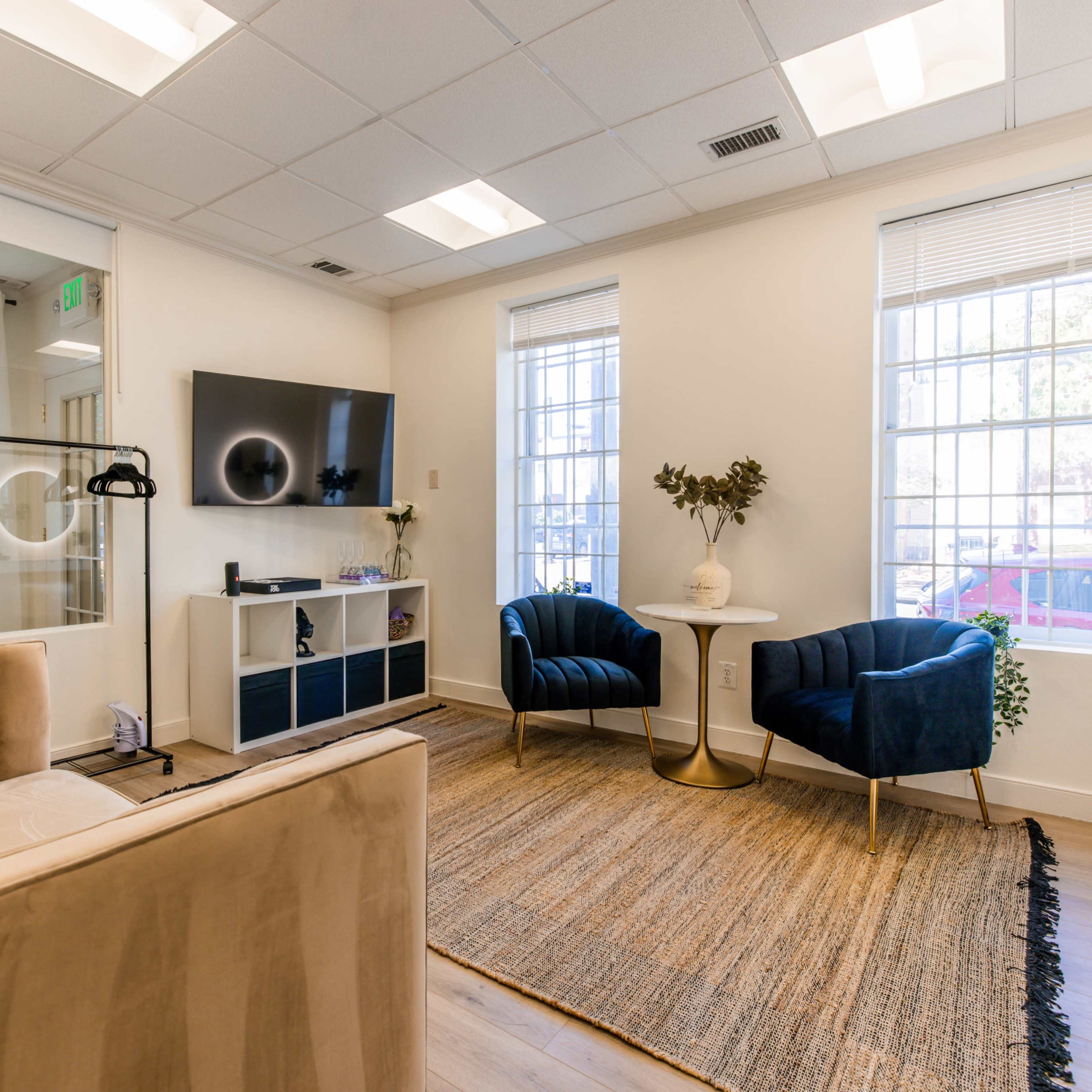 Stunning Modern Photo | Video | Podcast Studio with Natural Light in Historic Old Town Alexandria | Blanche Creative Studio Image in Old Town, Alexandria, VA