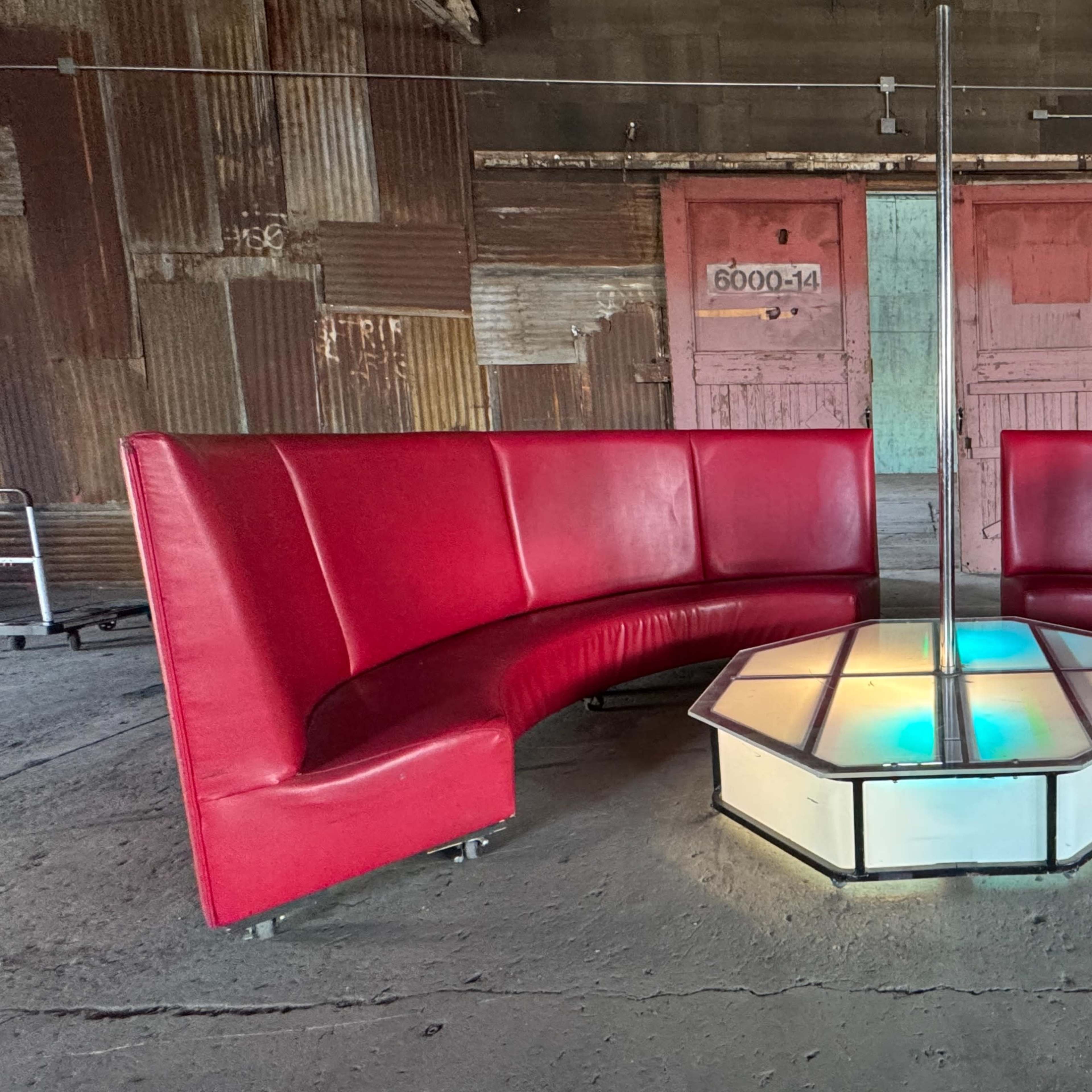 LED Pole Dancing and Lounge  Standing Set in Warehouse Film Studio Image in South Los Angeles, Los Angeles, CA