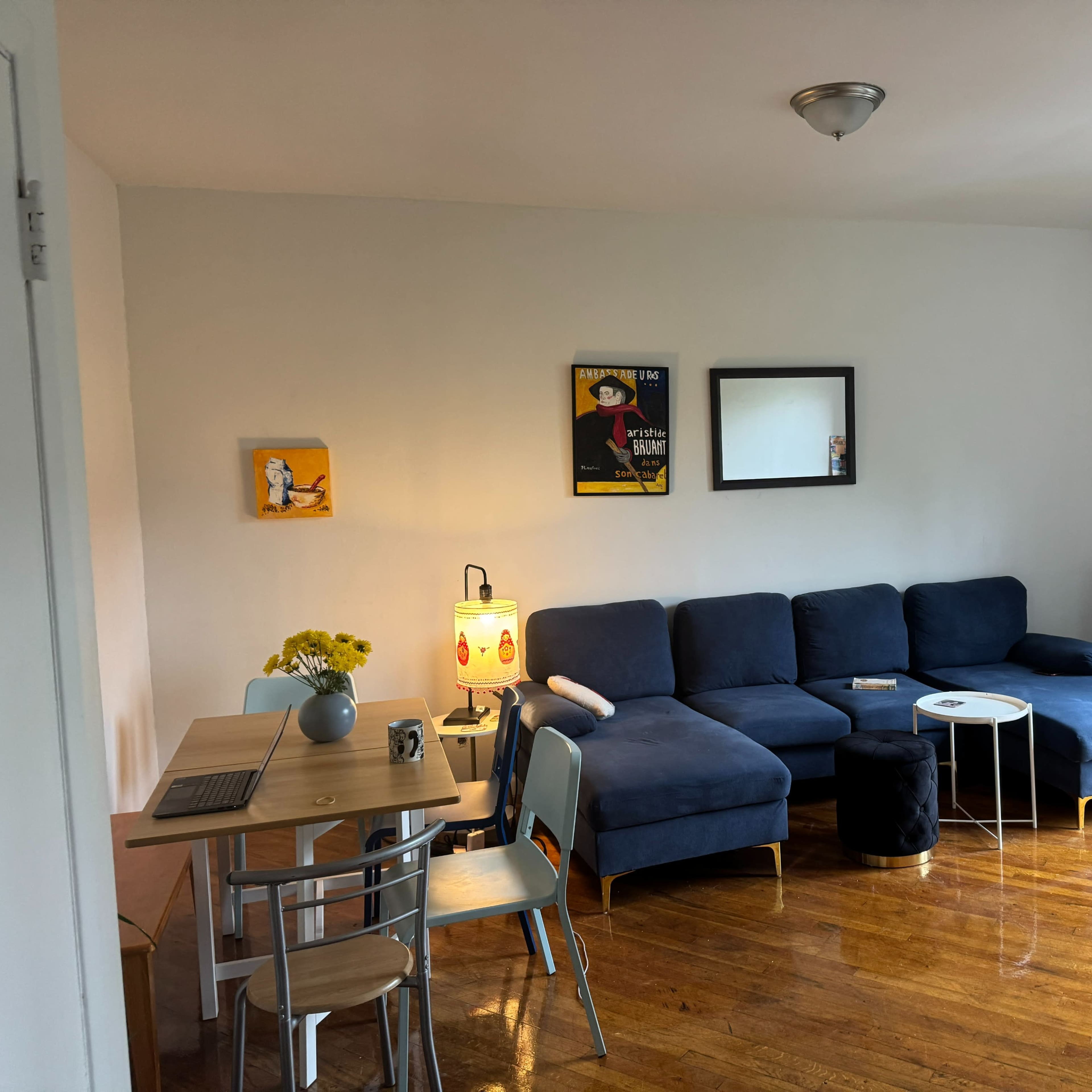Homey Brooklyn Apartment - Hardwood Floors & a Uniquely Colorful Bathroom Image in Clinton Hill, Brooklyn, NY