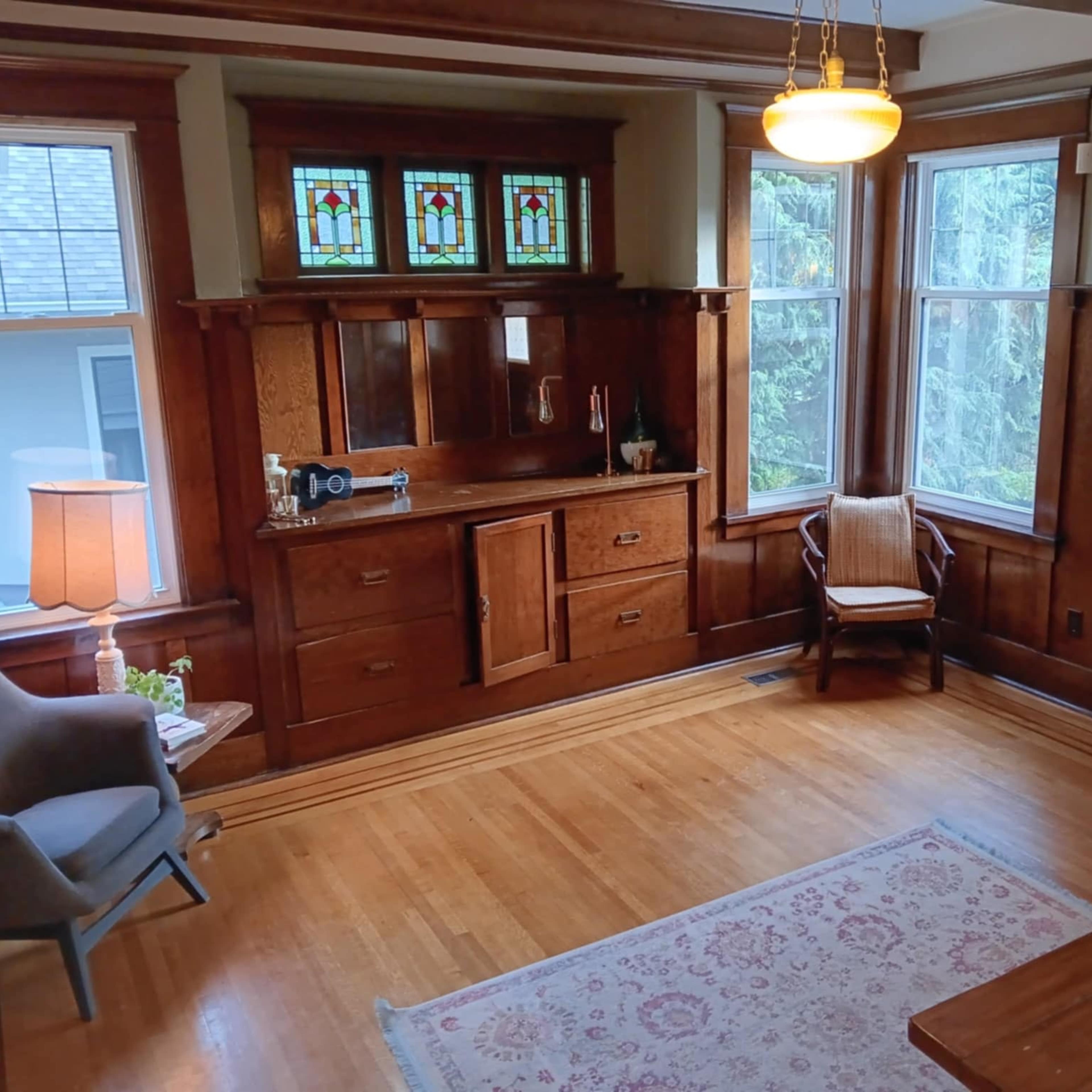 Historic Craftsman Gem with Deck, Views & Garden Image in Gorge -Tillicum Area, Victoria, BC