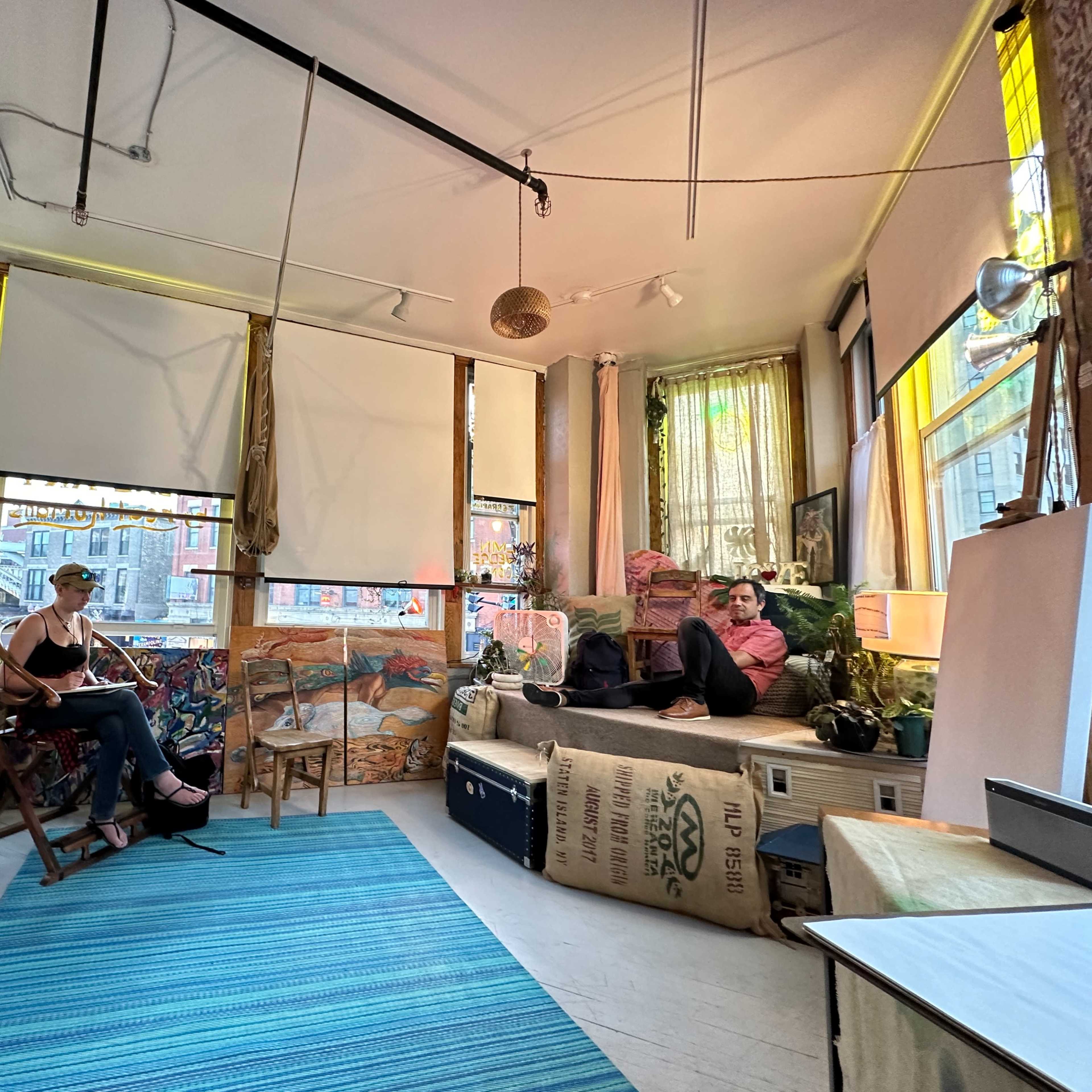 Eclectic Artist Space with Small Stage for Meetings, Small Presentations and  Events Image in West Town, Chicago, IL