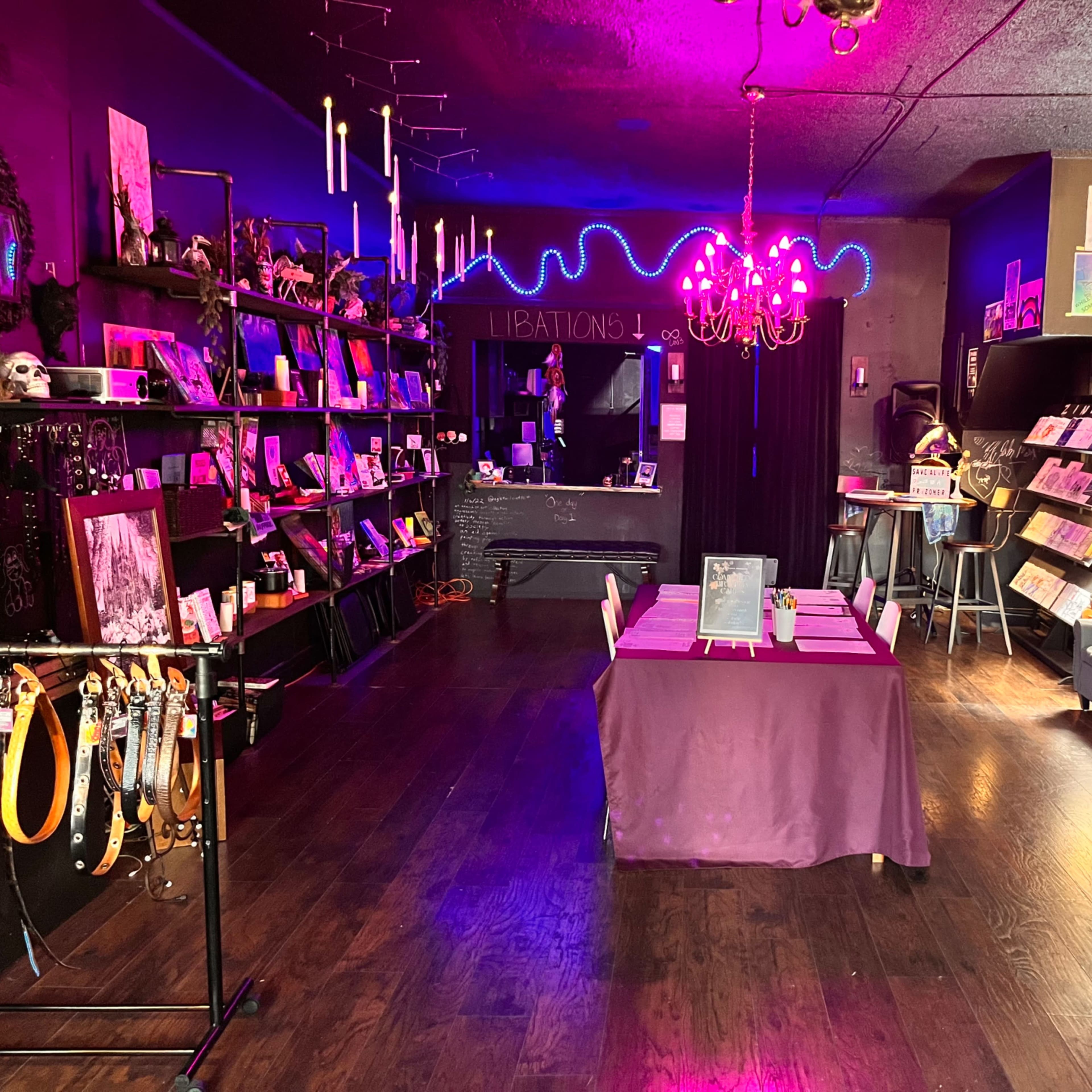 Gothic Downtown Indie Comic Shop and Art Gallery Image in Northgate - Waverly, Oakland, CA