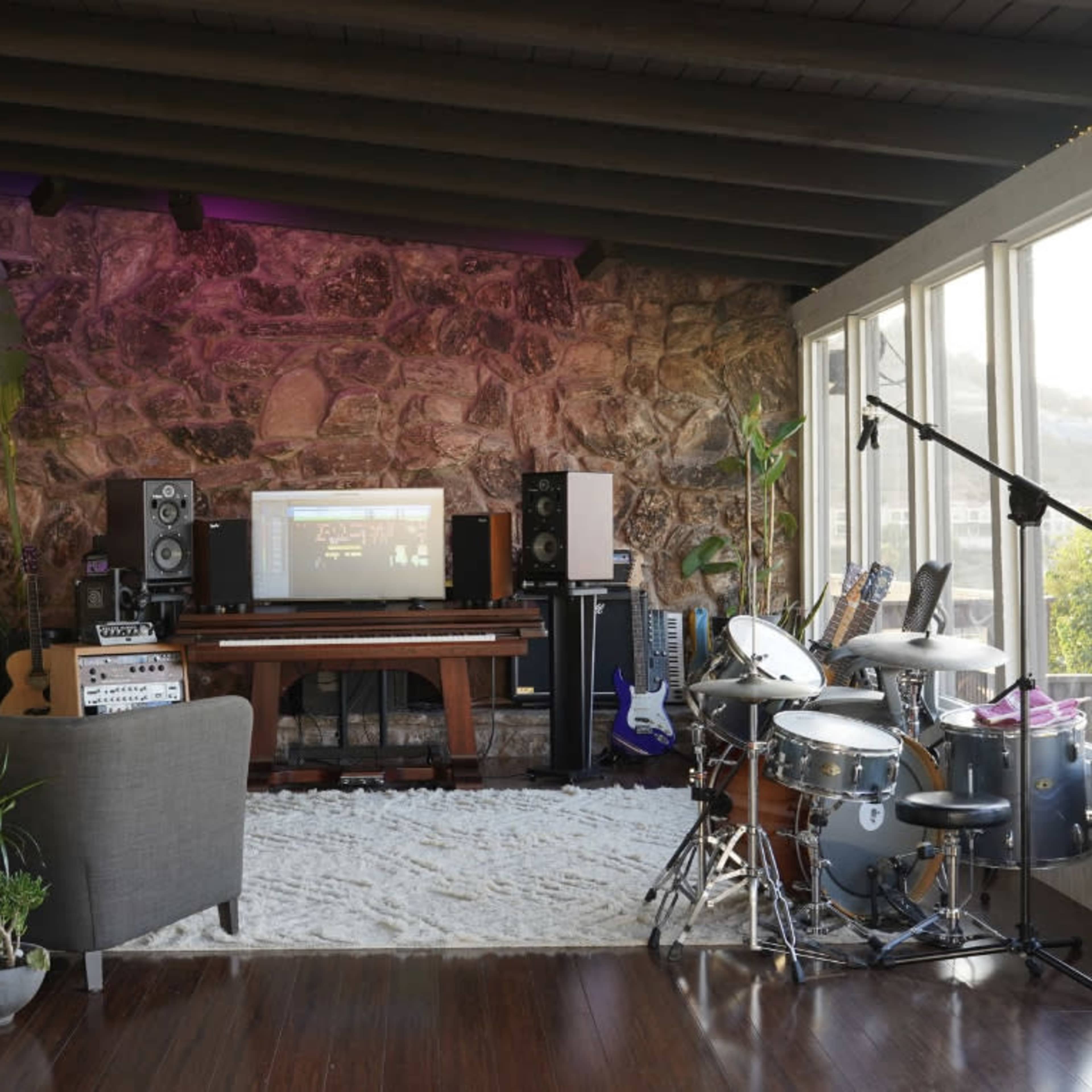 Eclectic Music Studio & Bar with Mountain Views Image in Monterey Park, Monterey Park, CA