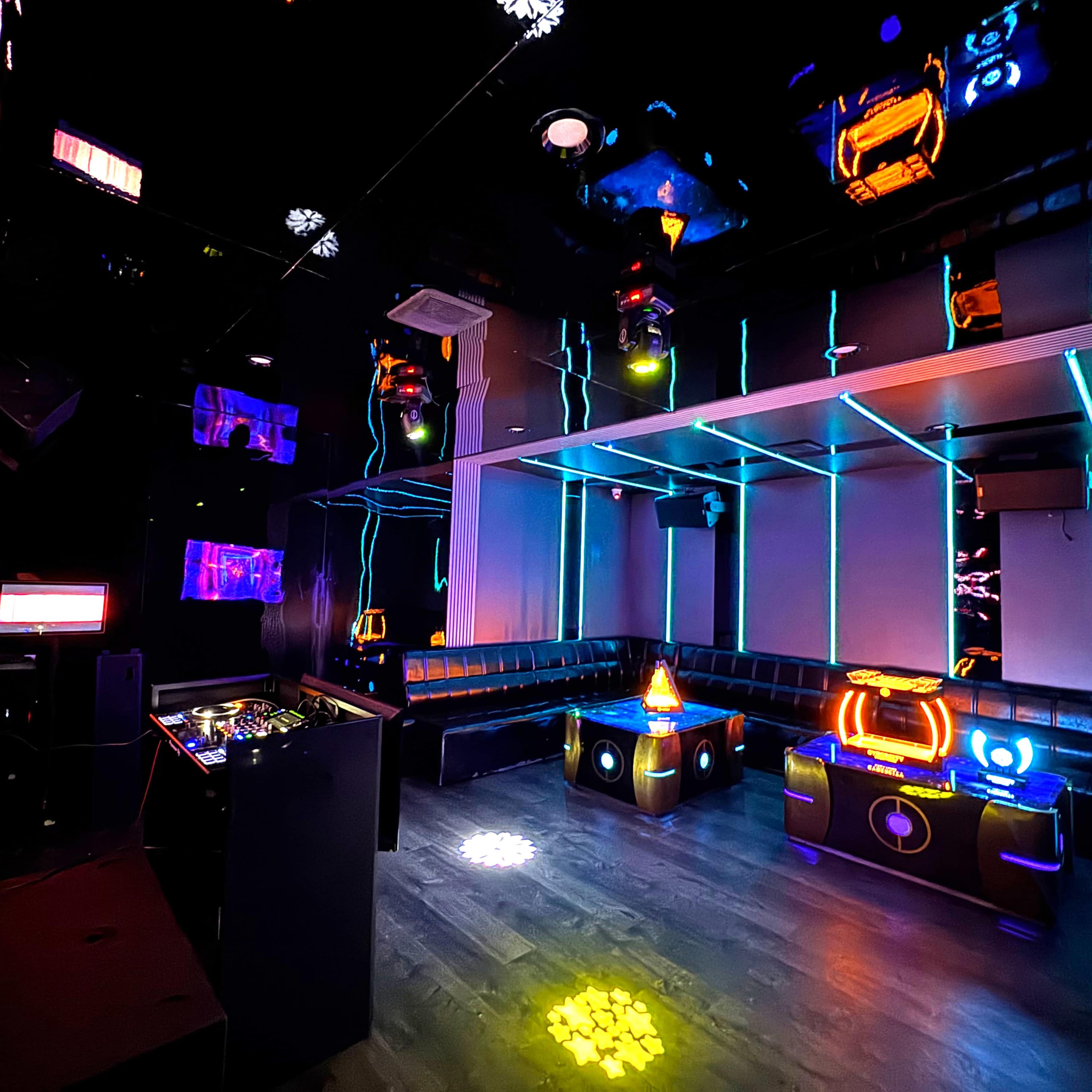 Hi-Tech Futuristic Private Lounge w/Karaoke, Pro Sound, LED Lighting, PlayStation + Poker and Boardgames Table in a Super Convenient Location Image in South El Monte, South El Monte, CA