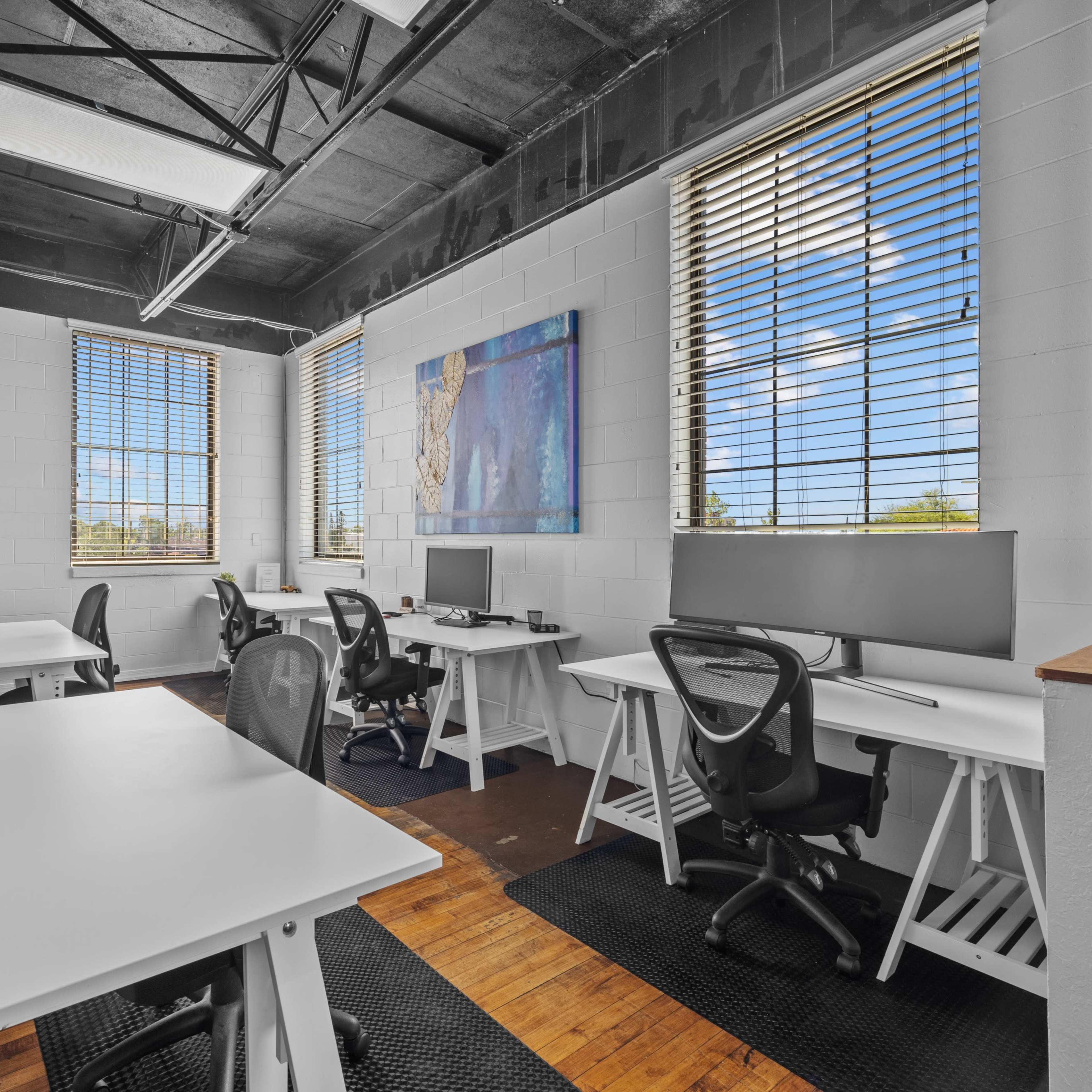 Dedicated Standard Desk Space in Vibrant Industrial Building Image in Northeast MacFarlane, Tampa, FL