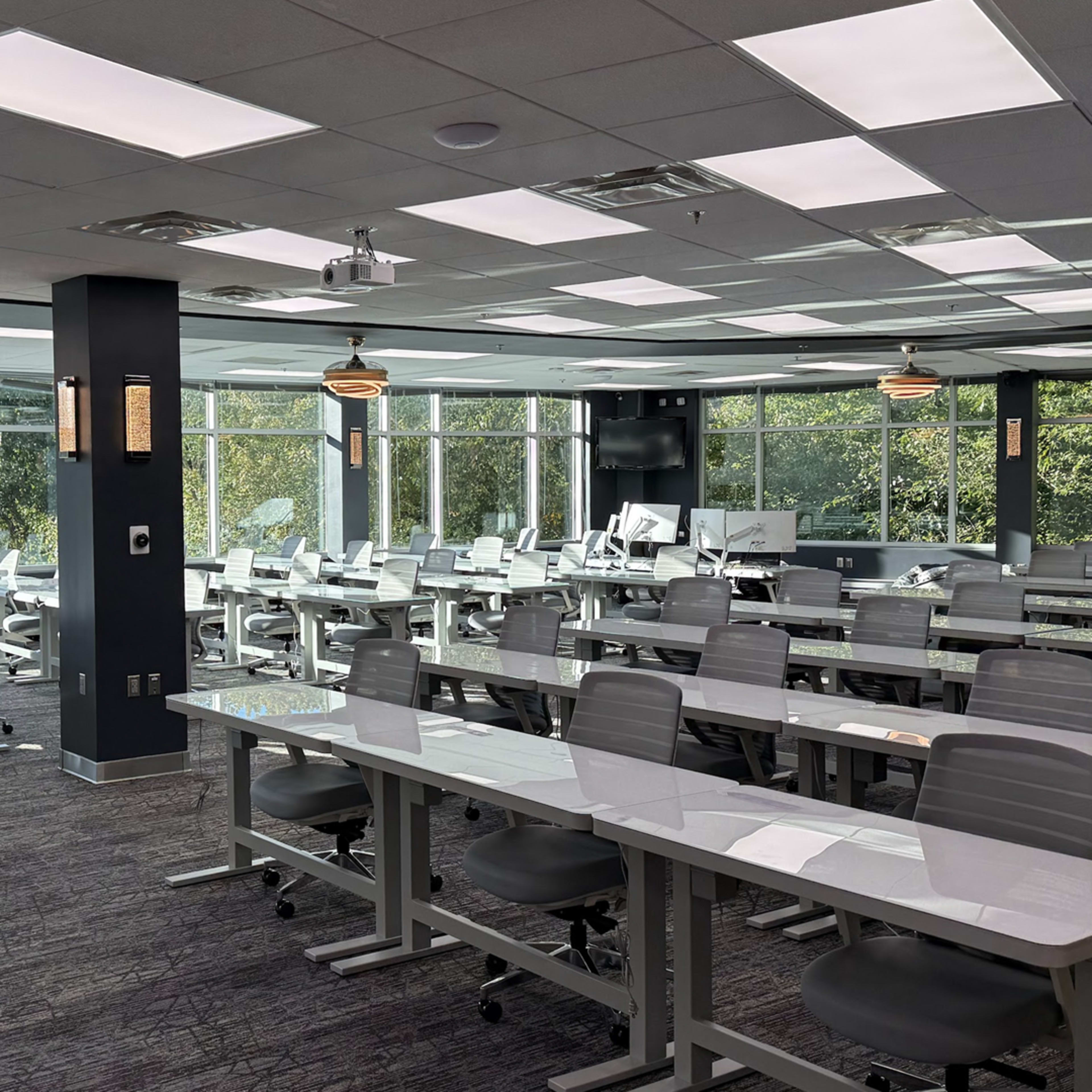 Modern Training Classroom with Naturalistic Views Image in Hunter Mill District, Reston, VA