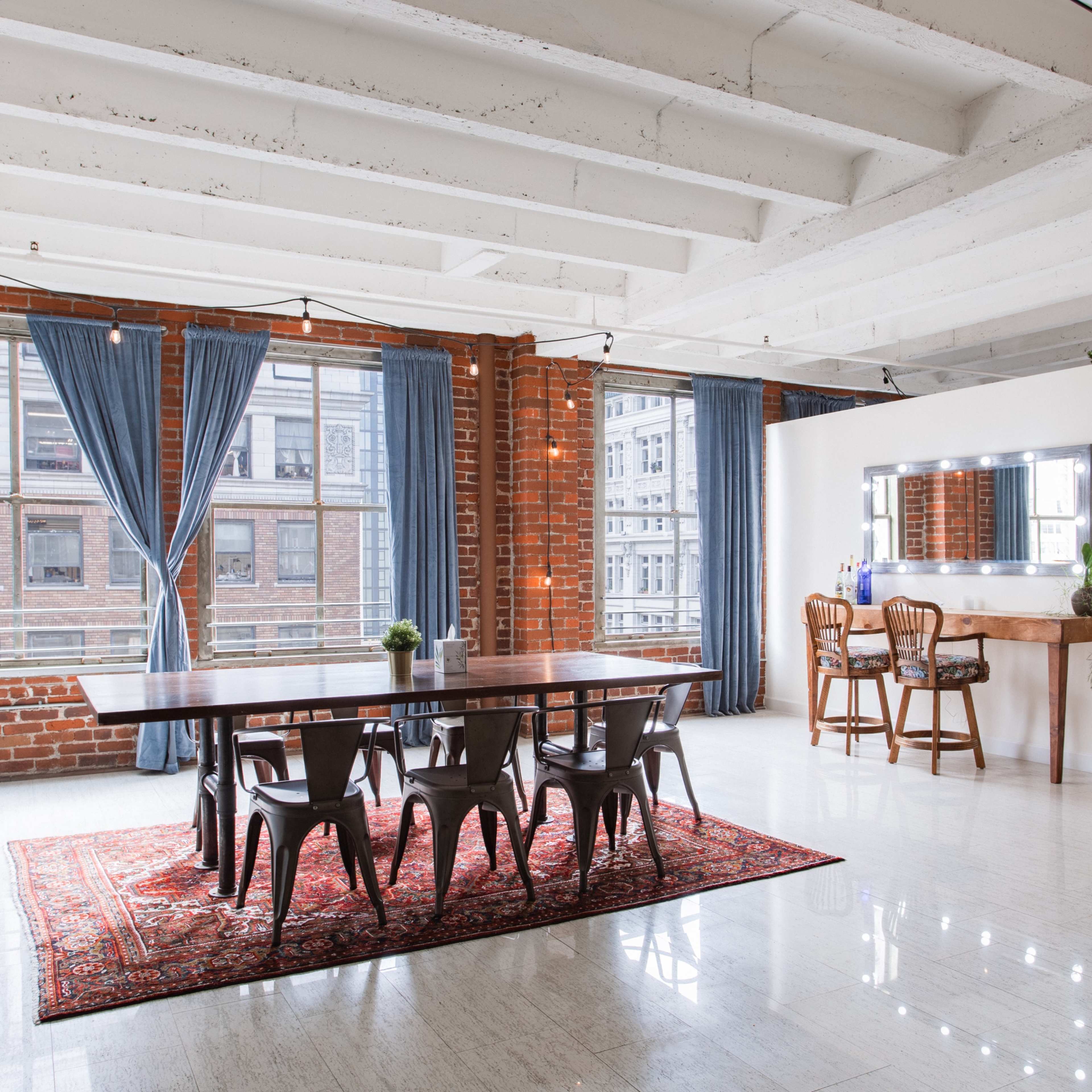 Light-filled New York Style Loft in DTLA with Rustic Library Room Image in Central LA, Los Angeles, CA