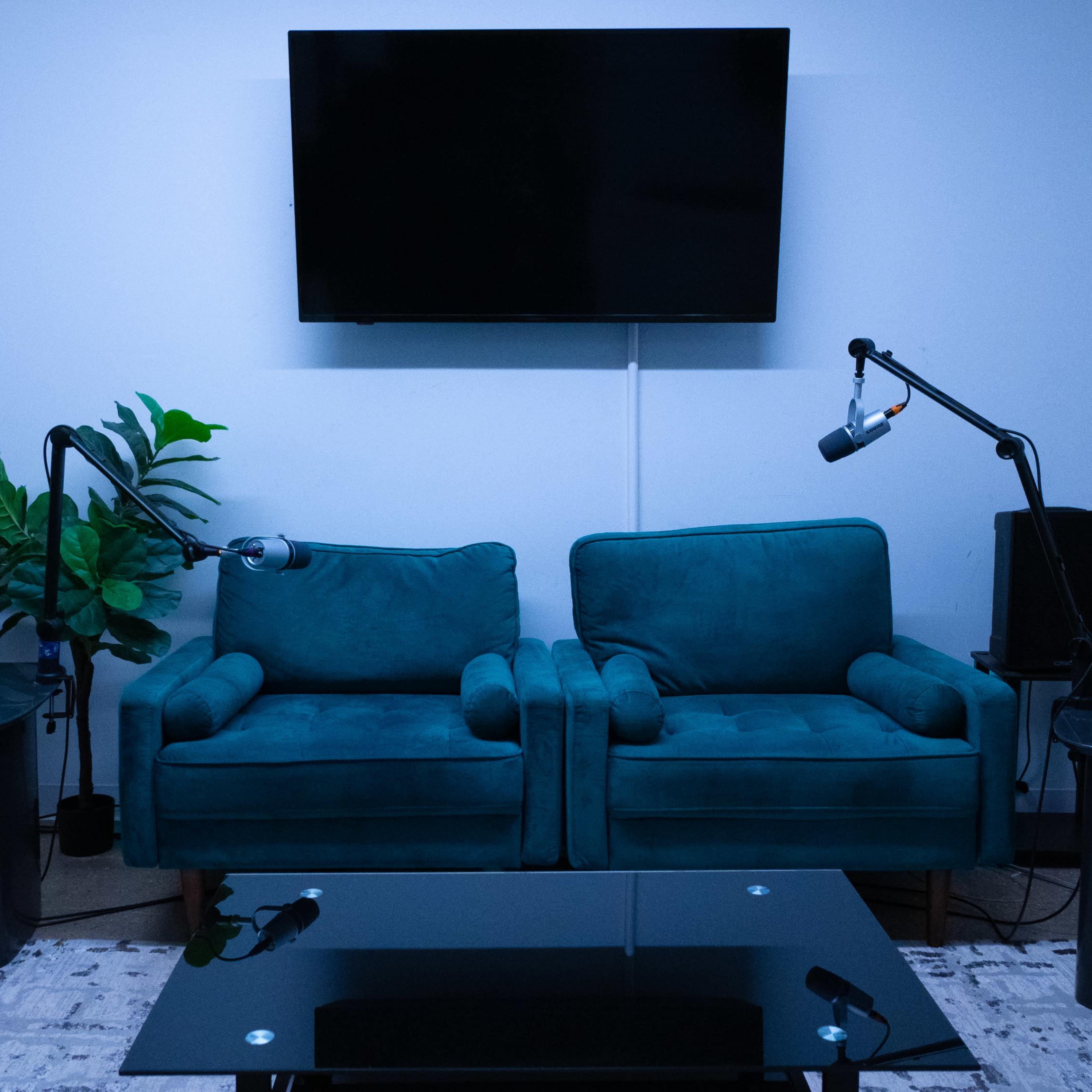 Downtown Jersey City Podcast Space with Cameras, Microphones, & DJ Set. Image in The Waterfront, Jersey City, NJ