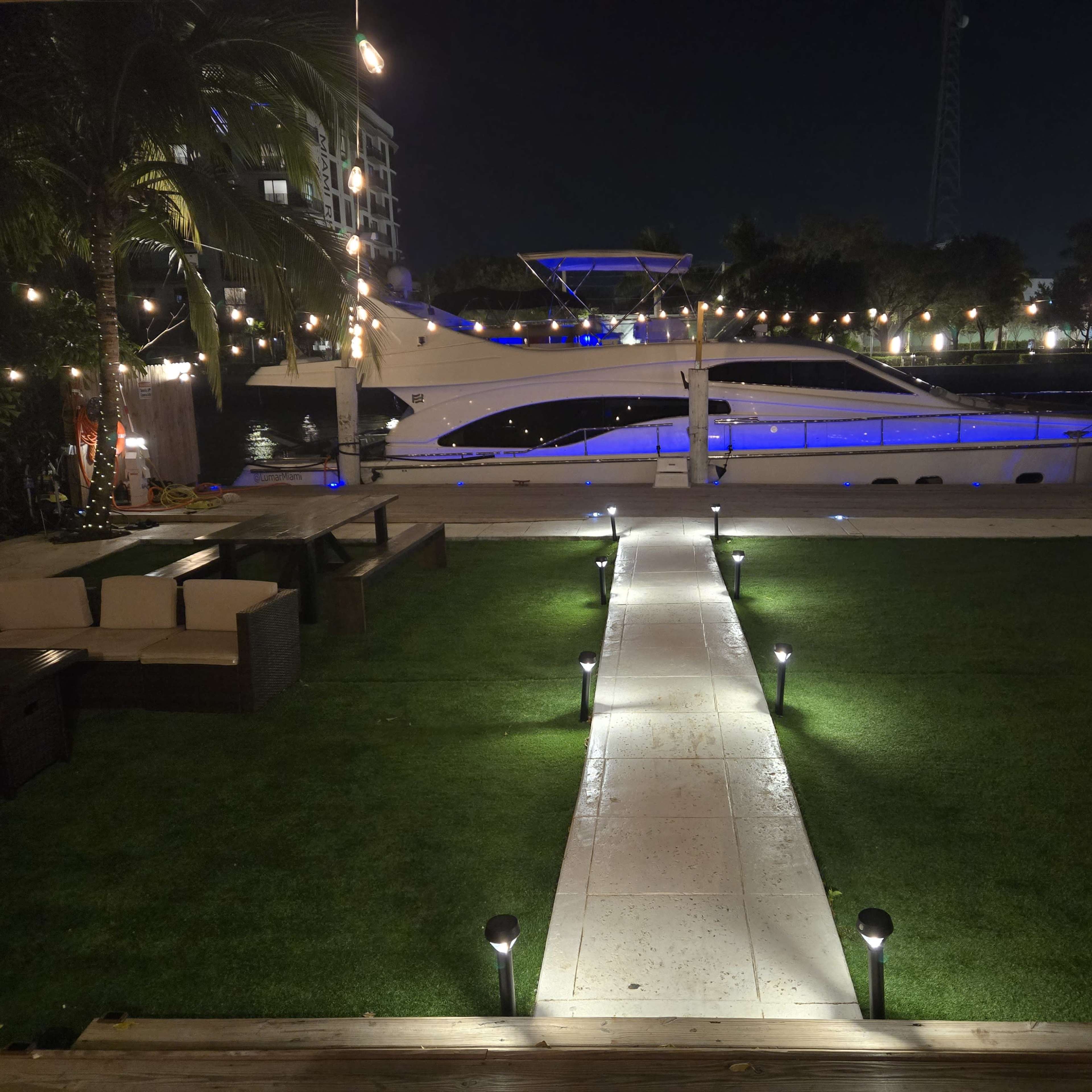 80 foot yacht waterfront property, large outdoor area, access to two yachts Image in Spring Garden, Miami, FL