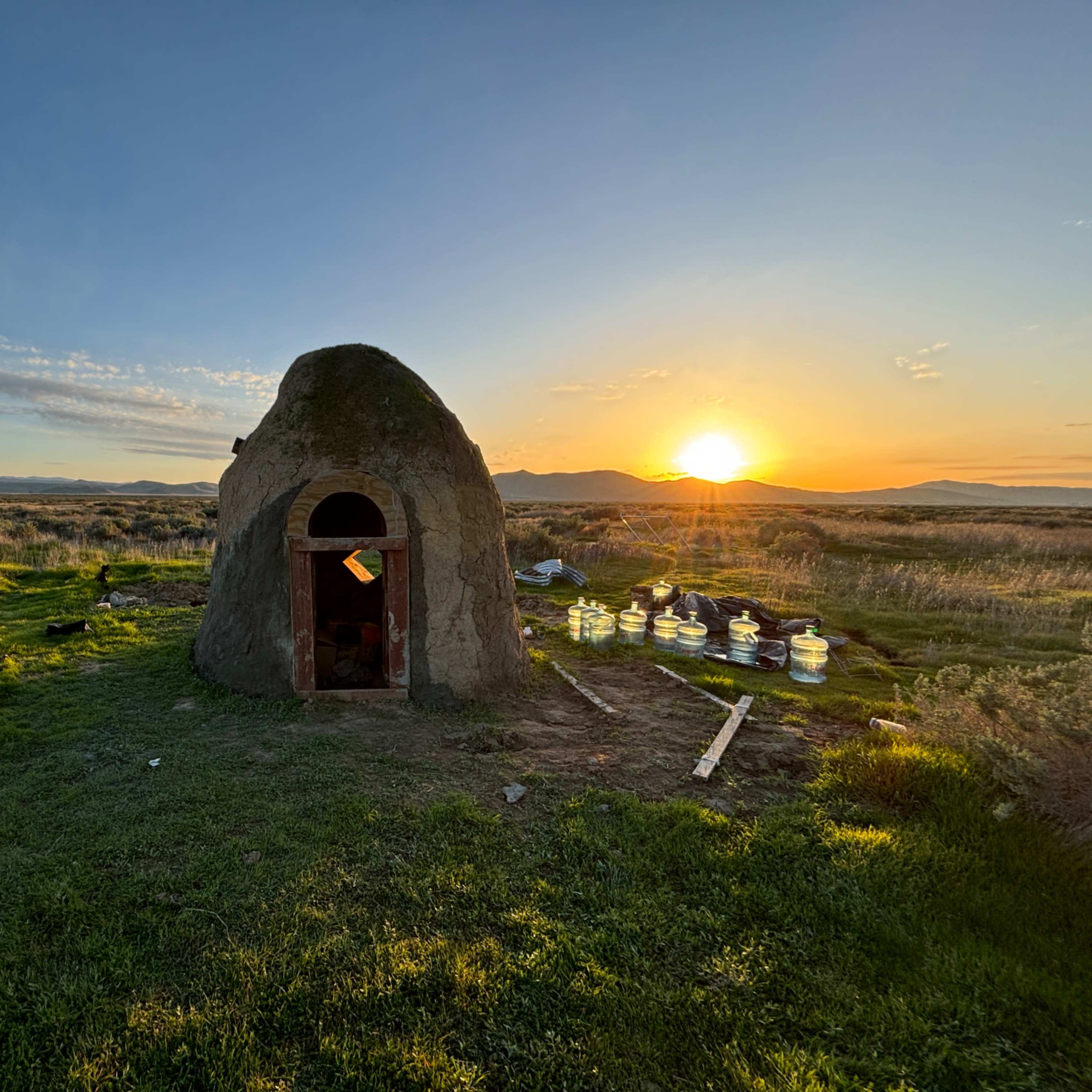 Secluded Desert Oasis with Earth Bag Dome – A Unique Creative Escape in the Carrizo Plain Image in , Santa Margarita, CA
