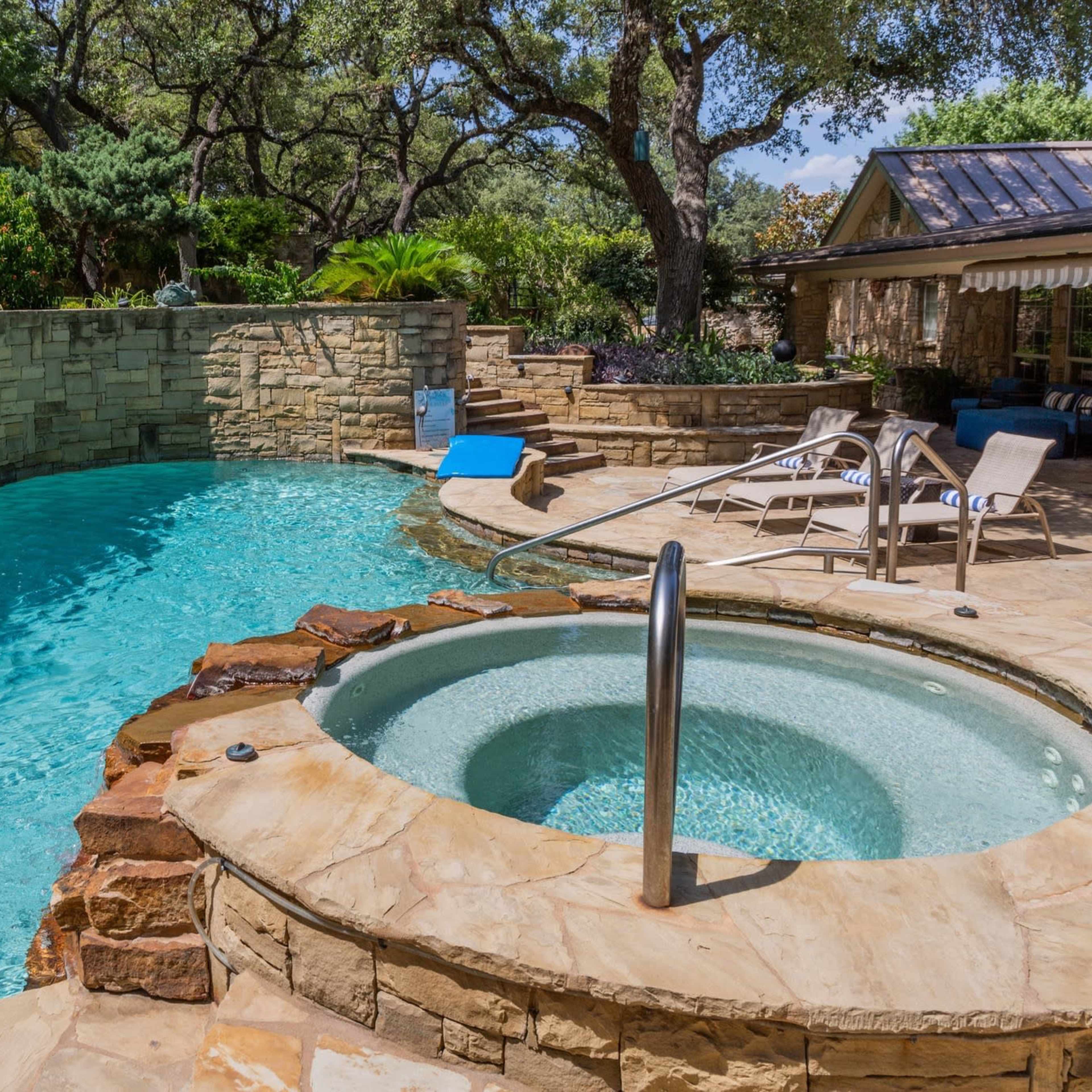 Secluded Private Pool Resort + Waterfall Image in Canyon Lake, Canyon Lake, TX