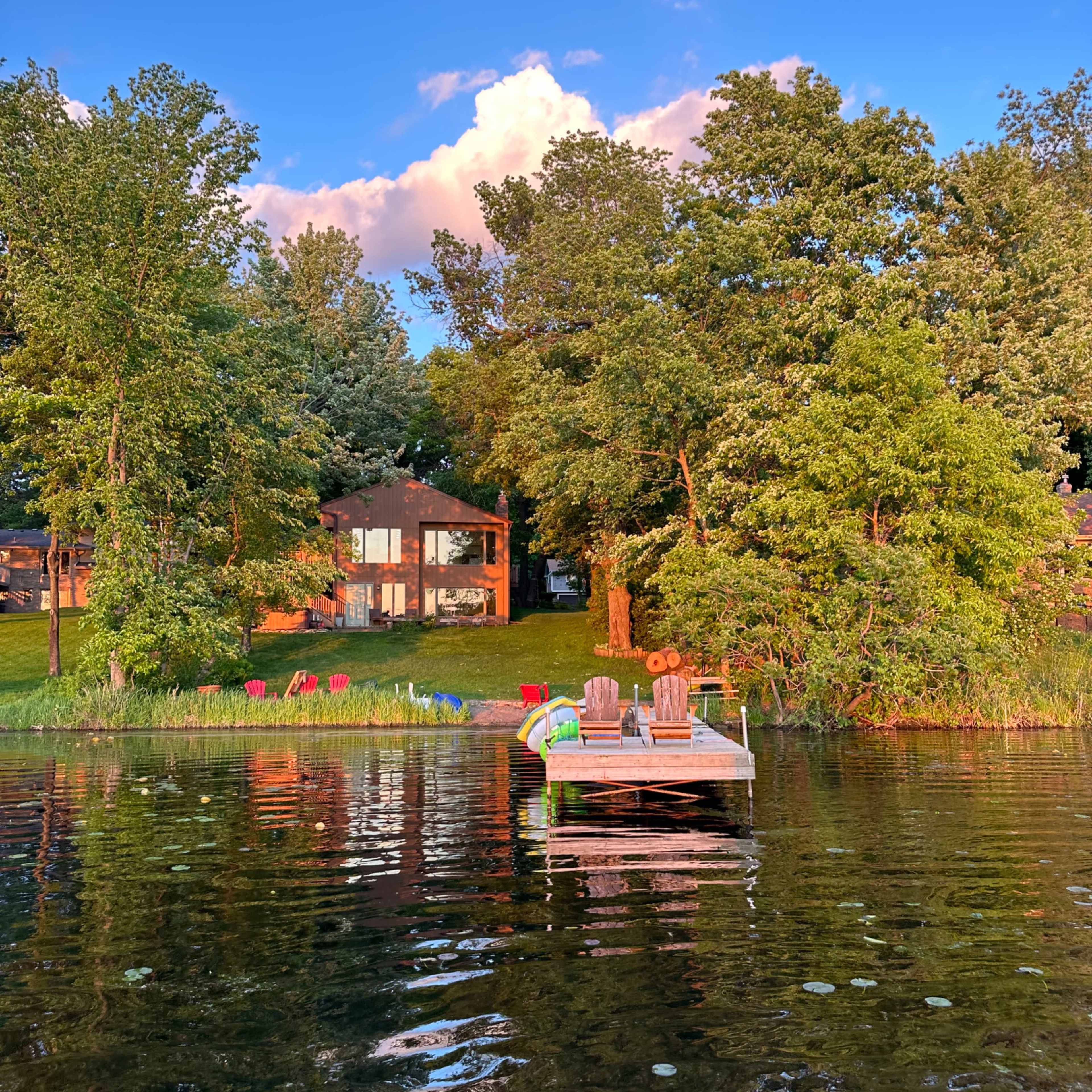 Modern mid century lake home Image in Circle Pines, Circle Pines, MN