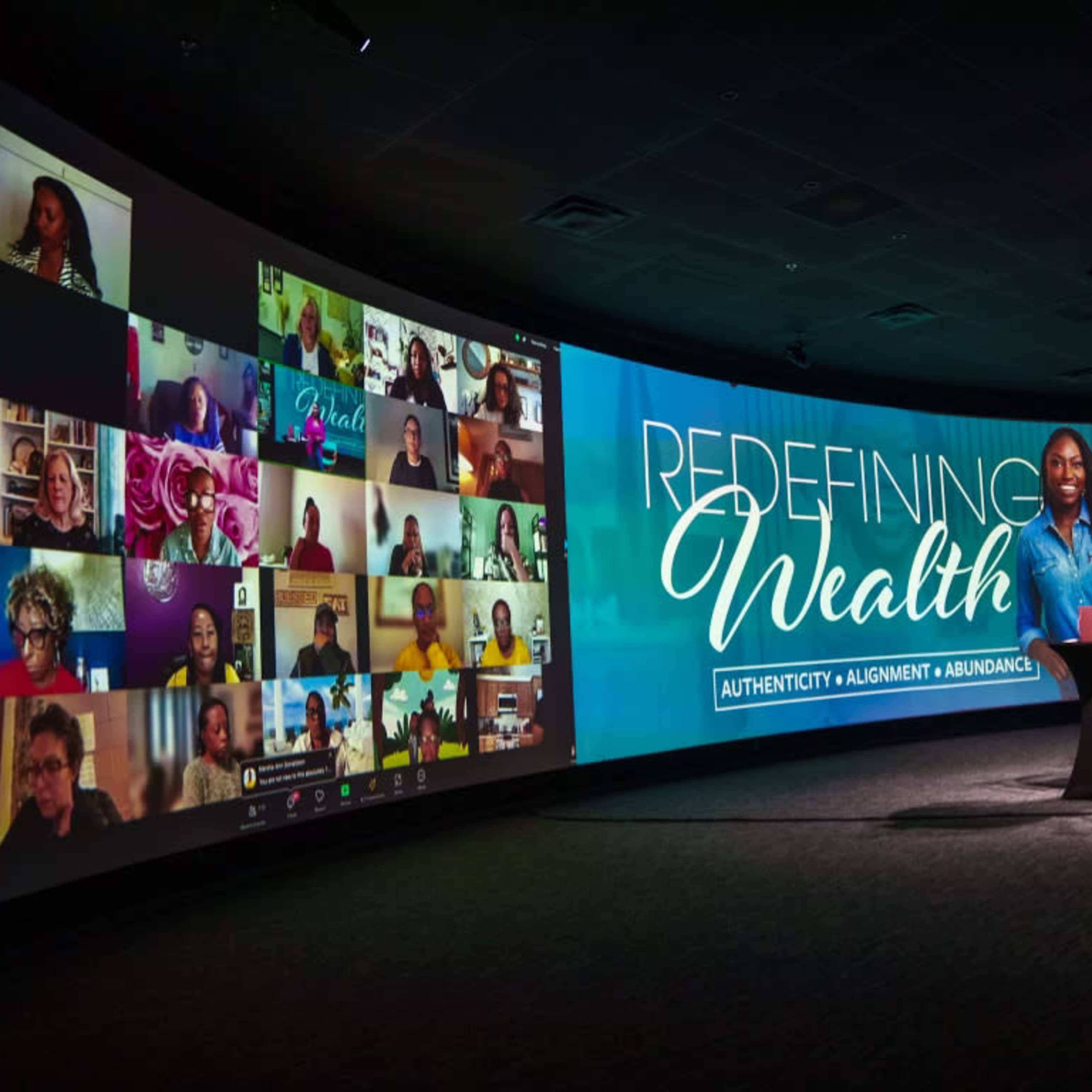 TV/Podcast Studio with 60 foot wide video wall in Buckhead Image in Buckhead, Atlanta, GA