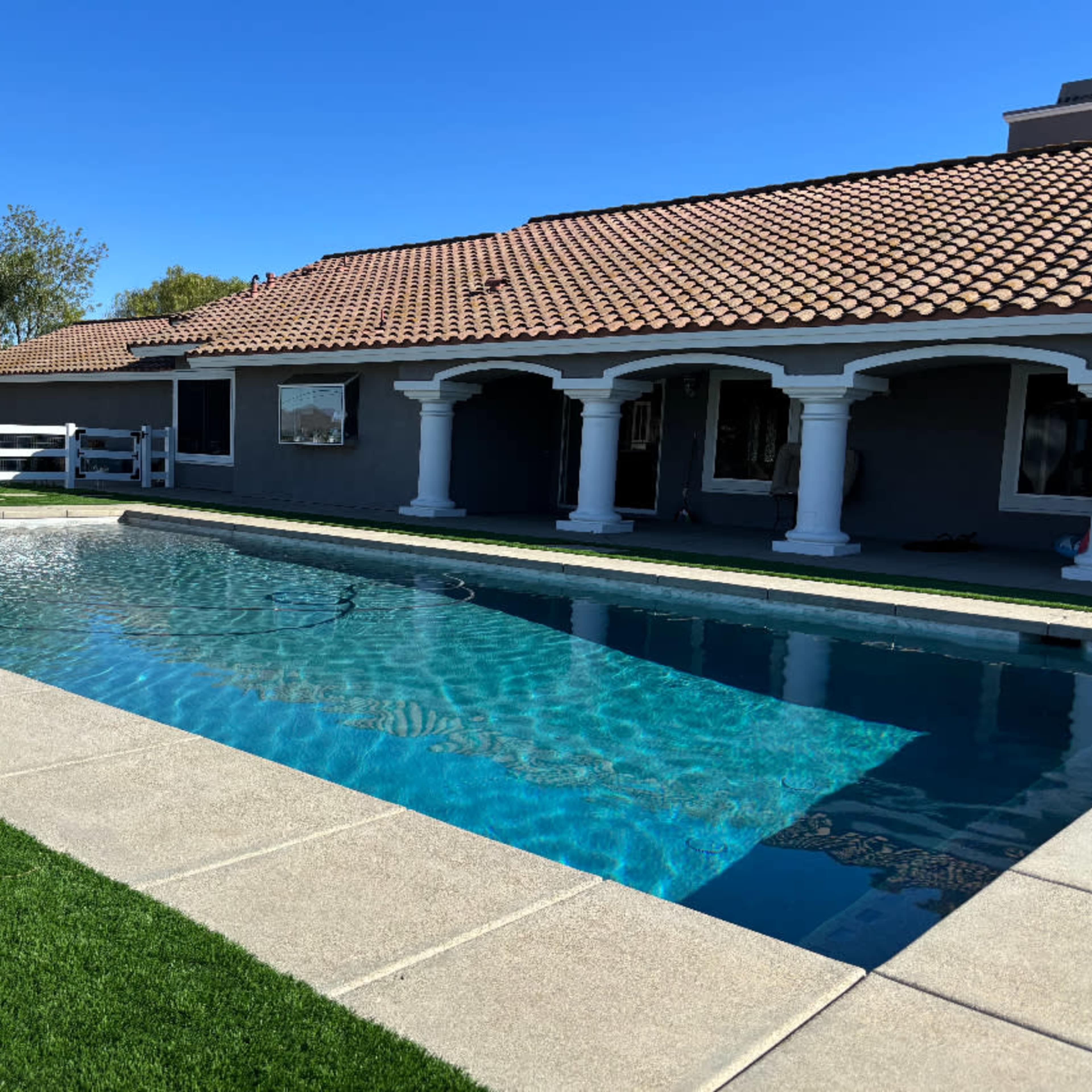 Modern Luxurious Pool with Spacious Backyard Image in Menifee, Menifee, CA