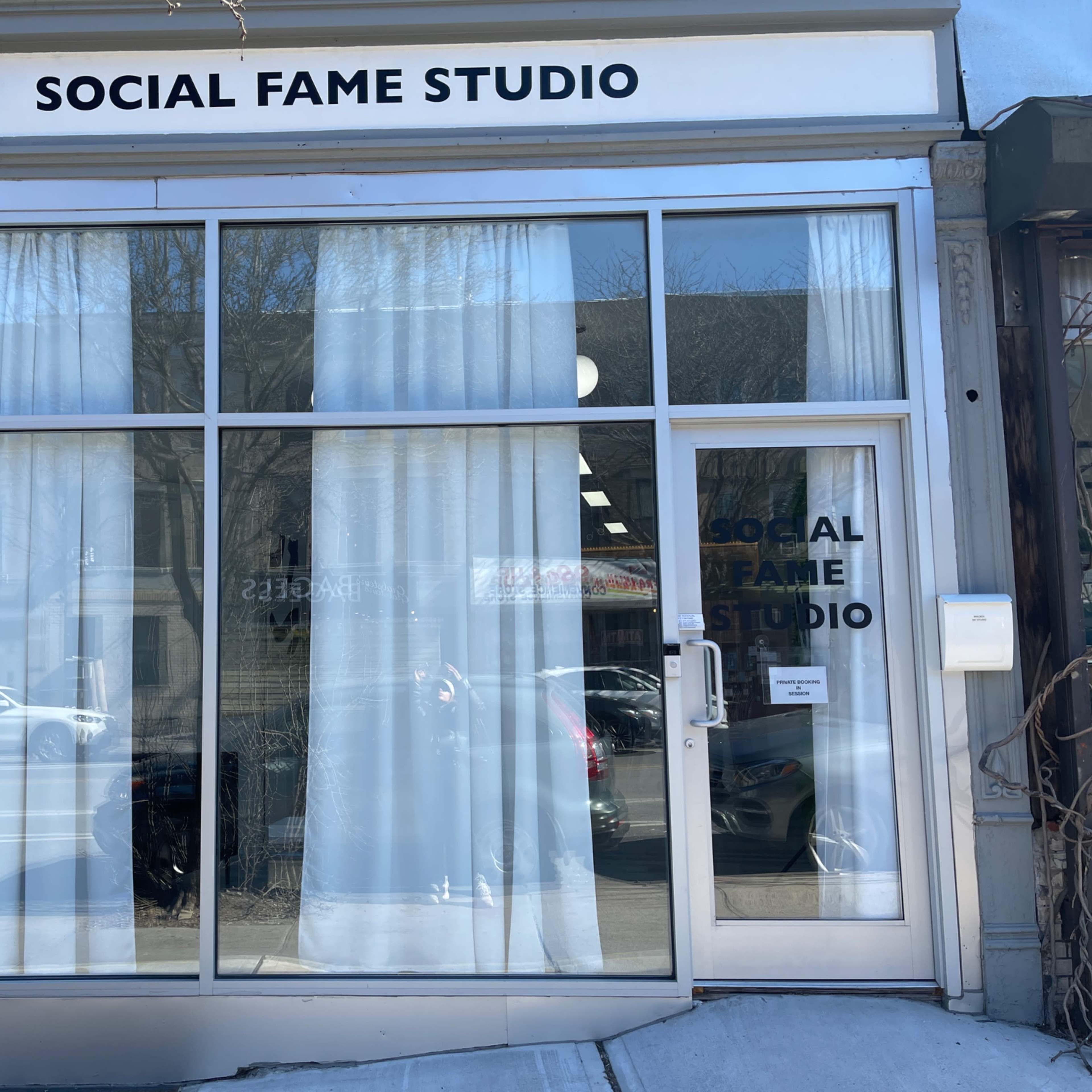 Social Fame Studio Store Front Pop-Up Shop Image in Crown Heights, Brooklyn, NY