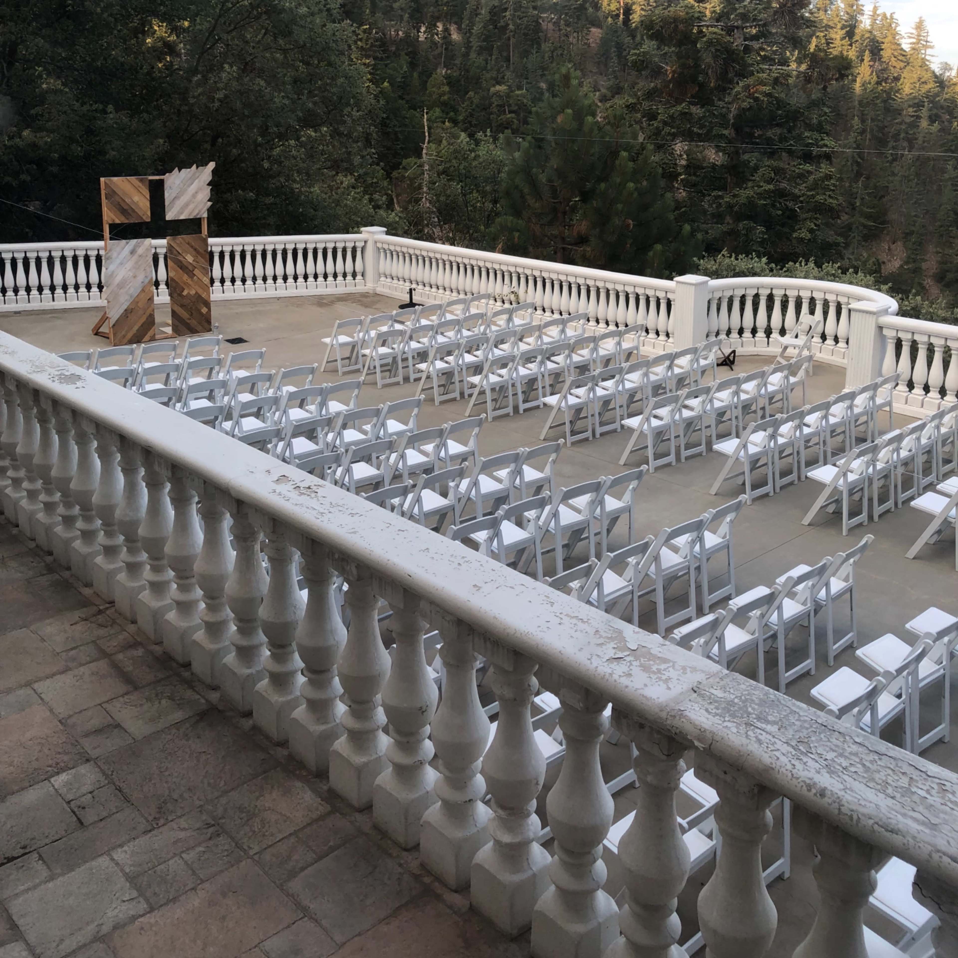 Terrace of DJ Castle Image in , Running Springs, CA