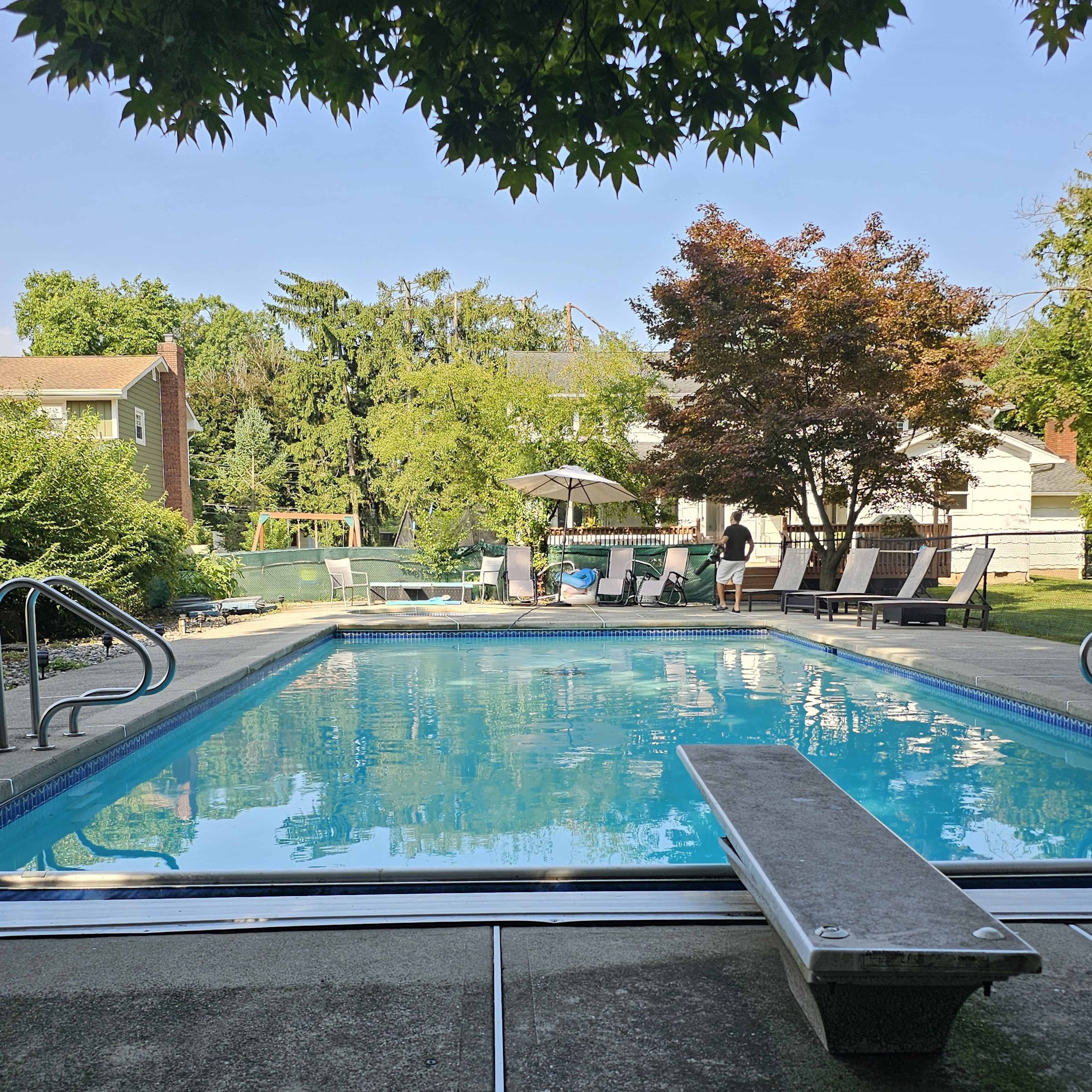 Beautiful Backyard Private Pool & Hot Tub Image in Edison, Edison, NJ