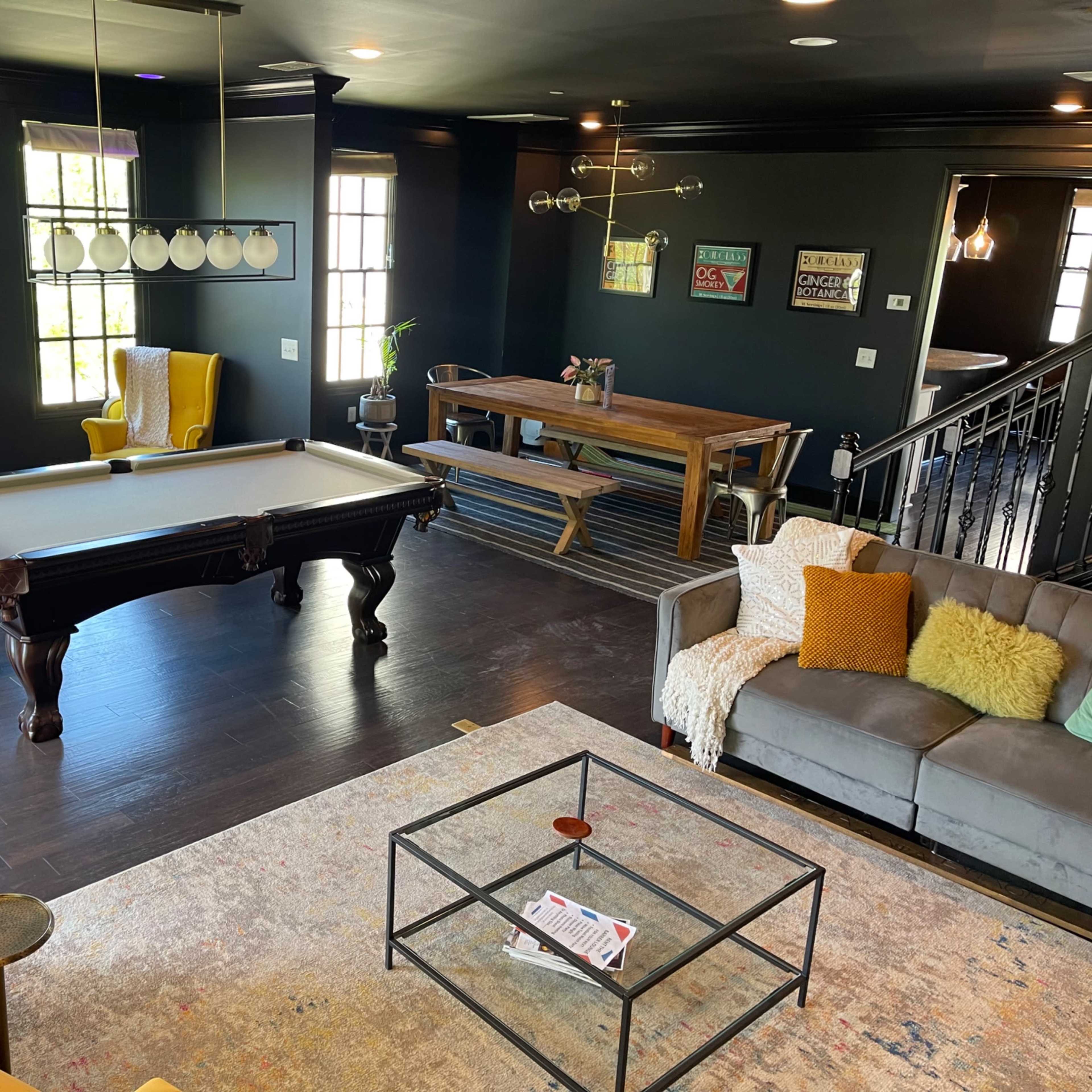 Super cool lounge with pool table, dart board, large TV’s, meeting tables and full kitchen Image in Franklin, Franklin, TN