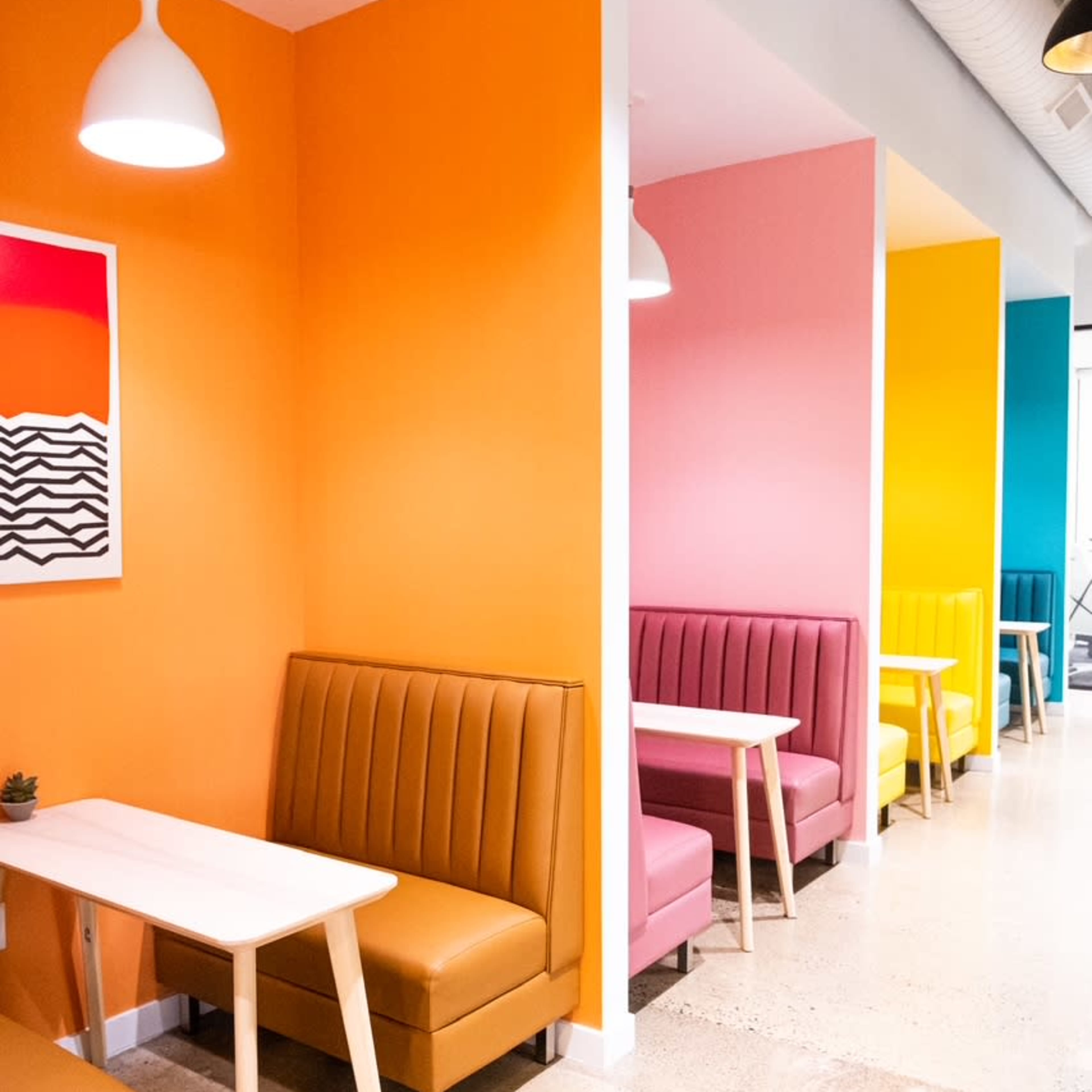Colorful Instagrammable Booths Image in Irvine Business Complex, Irvine, CA