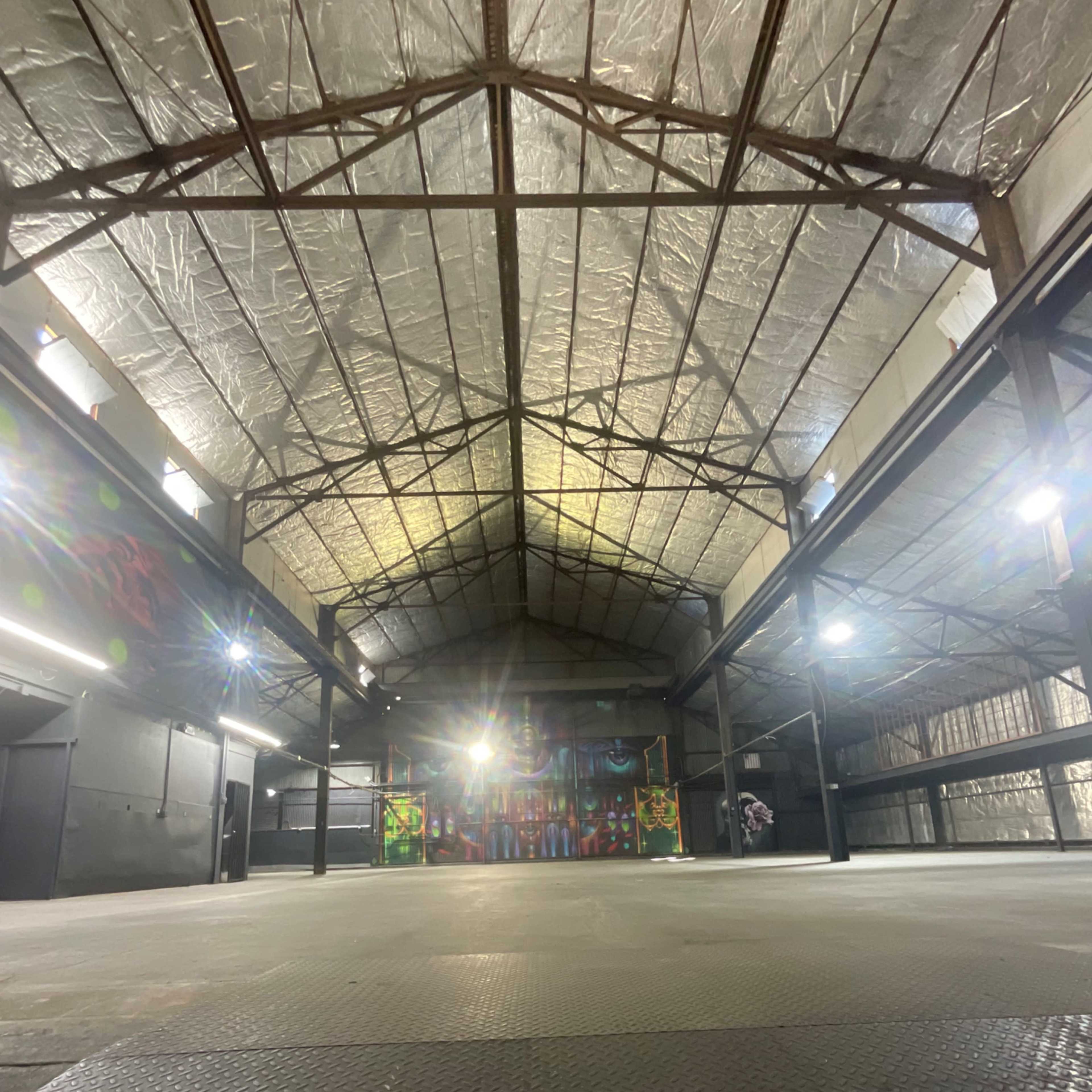 Industrial, rustic arts district warehouse near downtown Los Angeles. Image in Boyle Heights, Los Angeles, CA