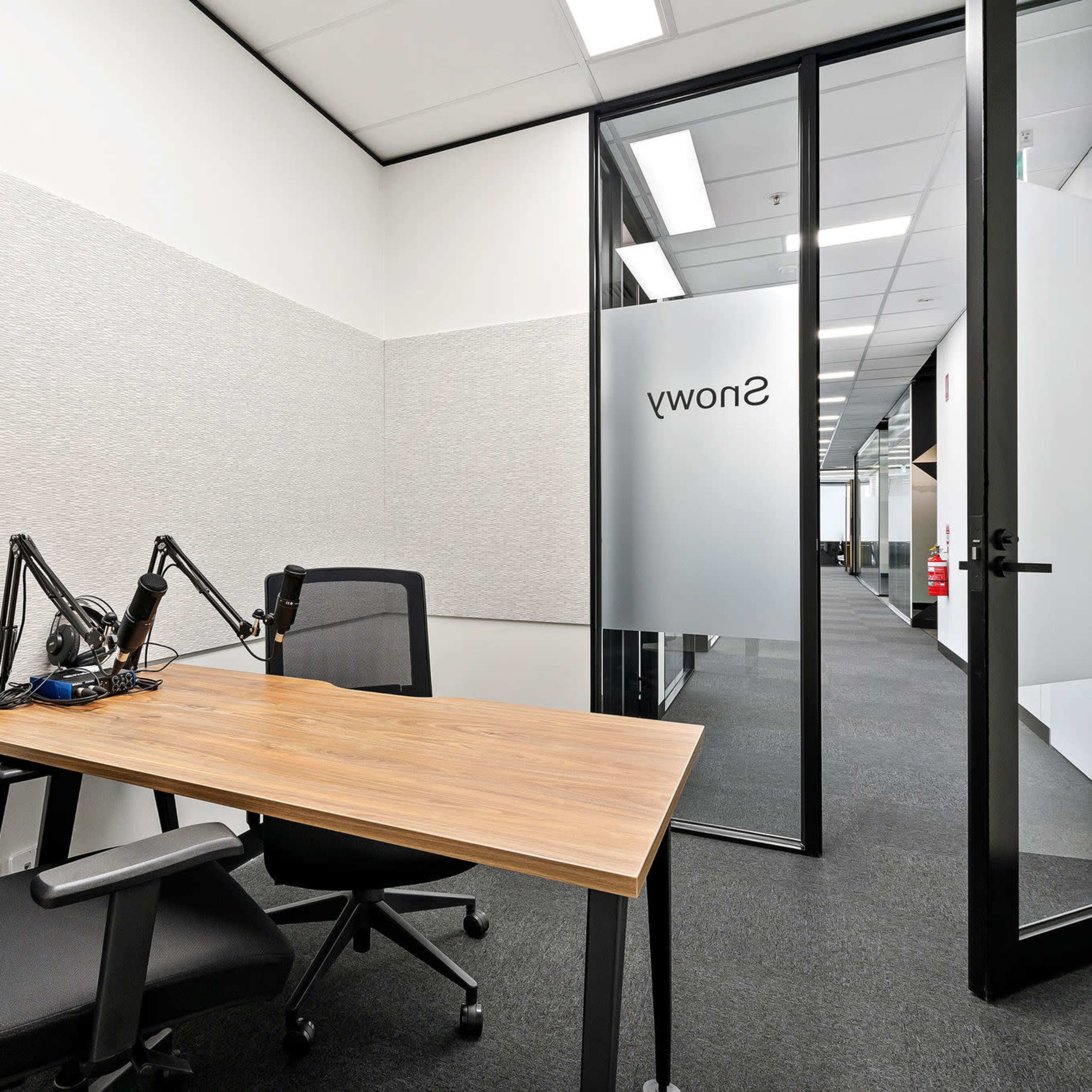 Snowy I 2 Person Podcast & Meeting Room Image in Melbourne CBD, Melbourne, VIC