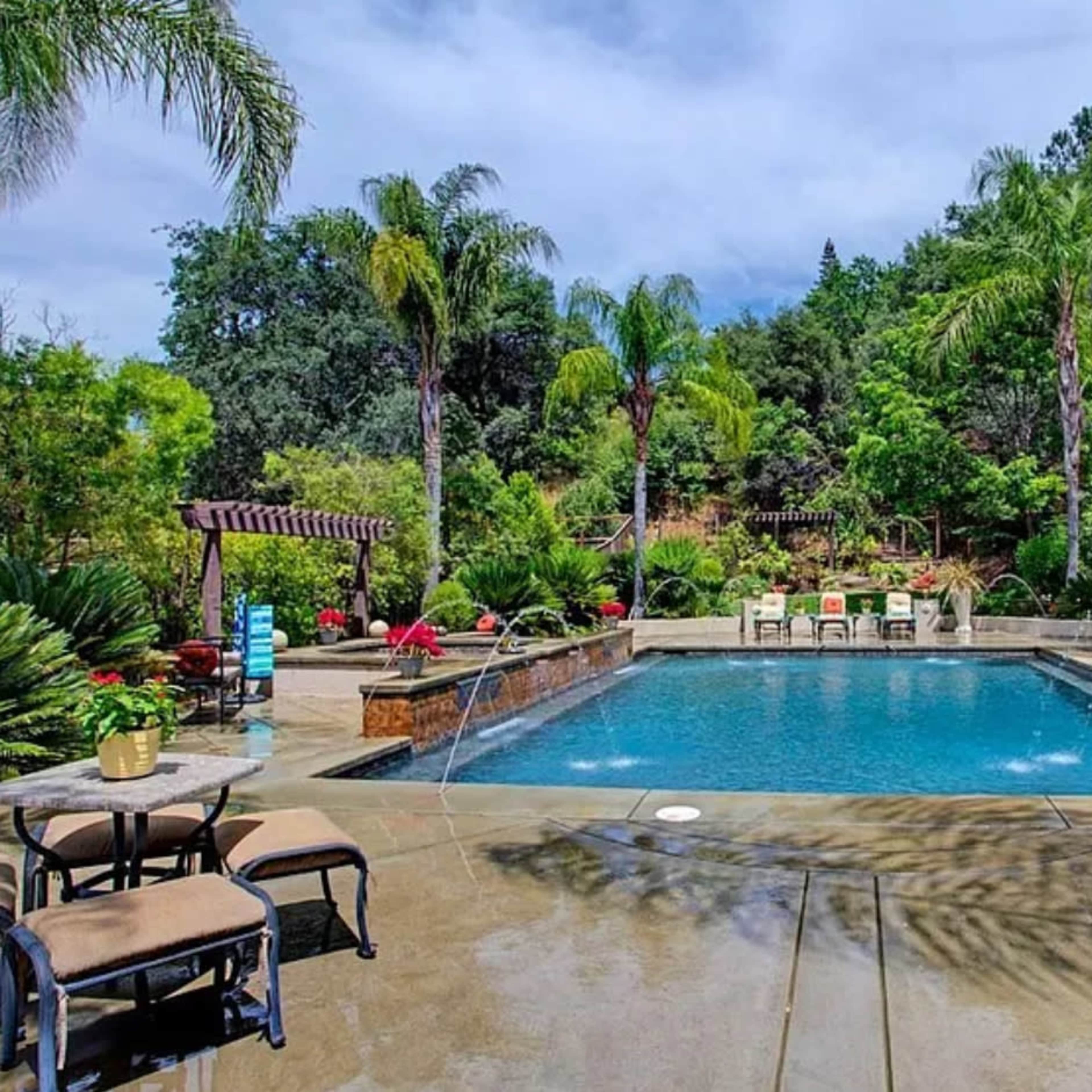 Resort style backyard Image in American River Canyon North, Folsom, CA