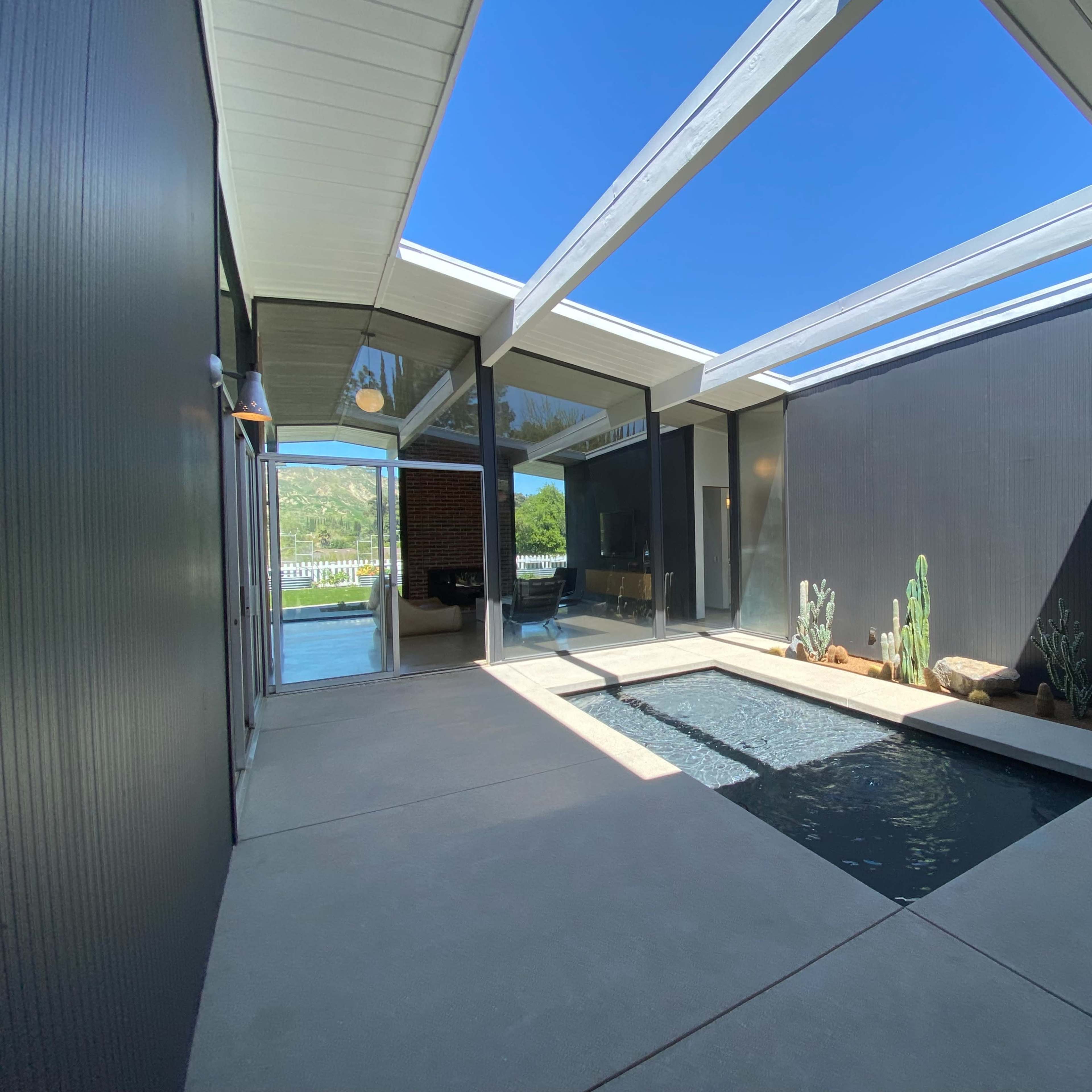 Original Eichler Gem: Atrium Pool, Mountain Views Image in Granada Hills, Los Angeles, CA