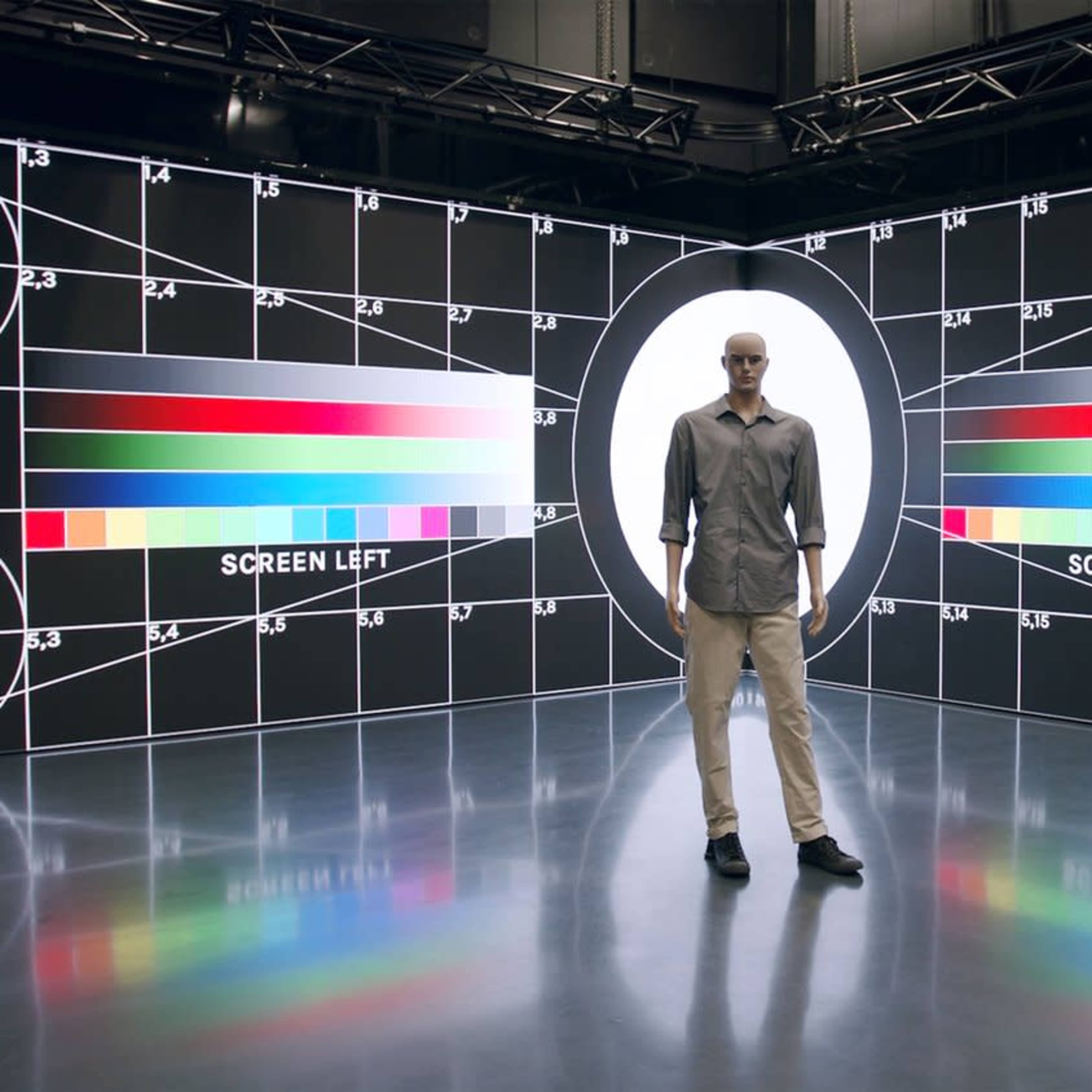 Versatile Blank Canvas Production Studio with Dual LED Screens & White Cyclorama Image in Norwest, Sydney, NSW