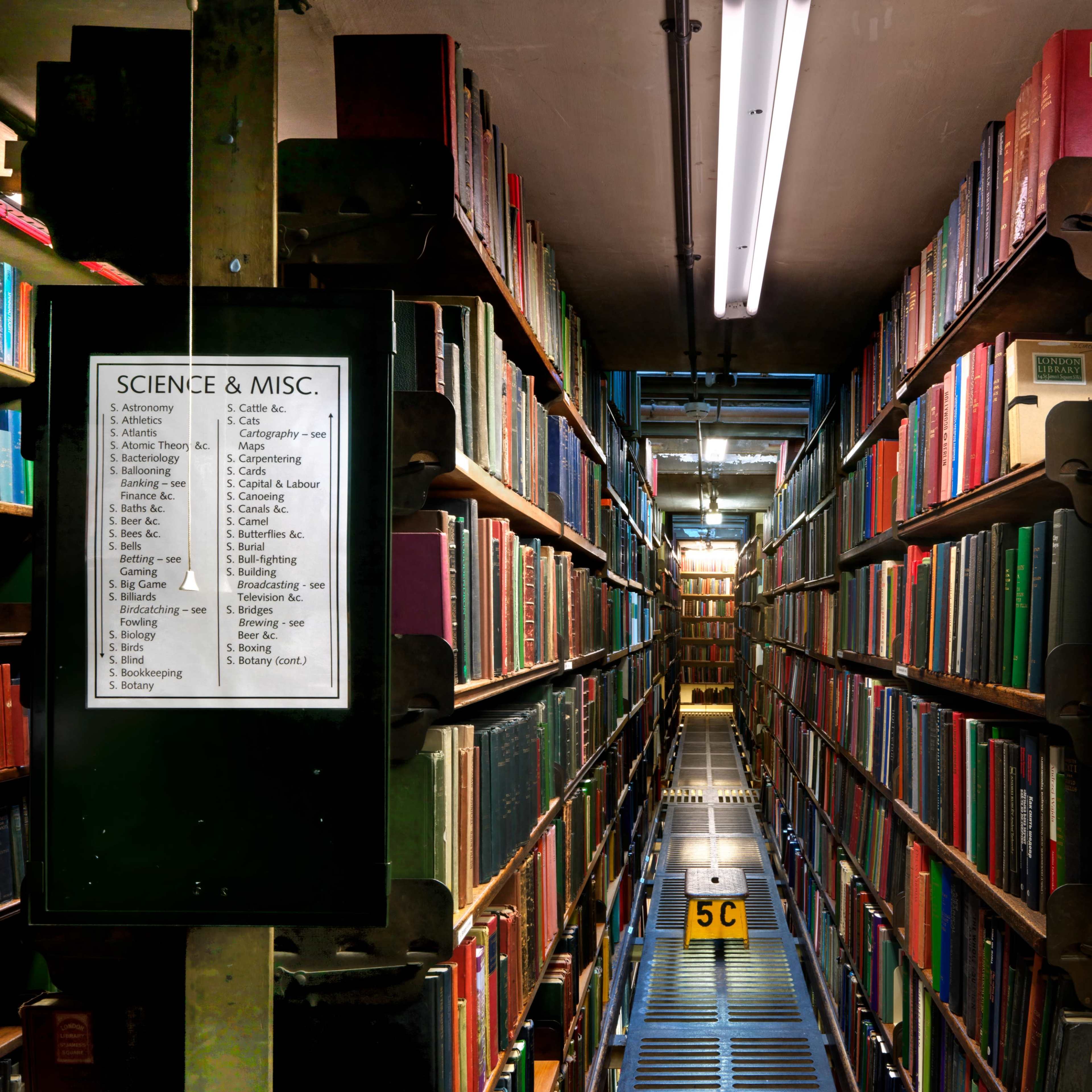 Central London Quirky Historic Library Image in St. James's, London, England