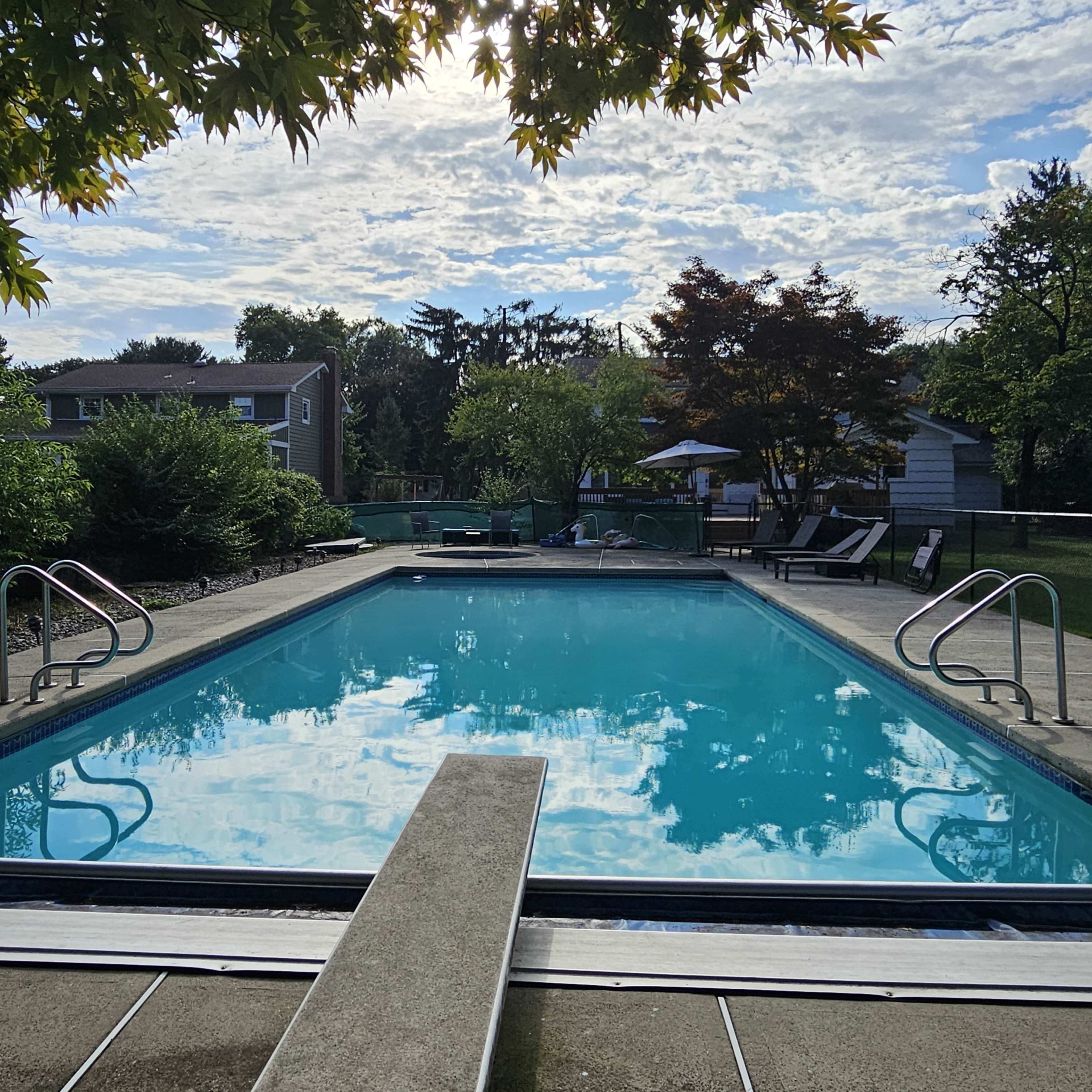 Beautiful Backyard Private Pool & Hot Tub Image in Edison, Edison, NJ