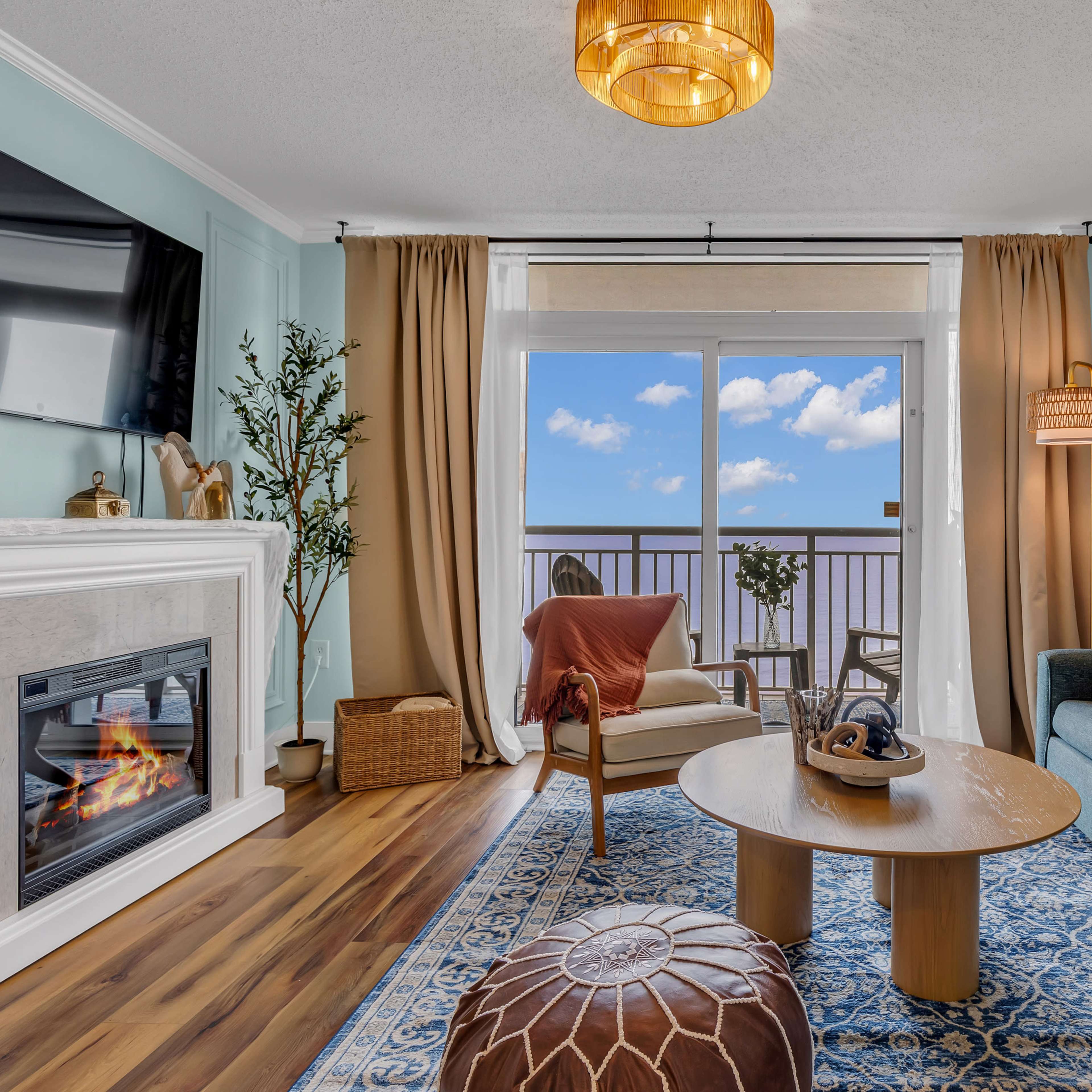 Beachfront Boho Glam Condo with Direct Ocean View Image in Myrtle Beach, Myrtle Beach, SC